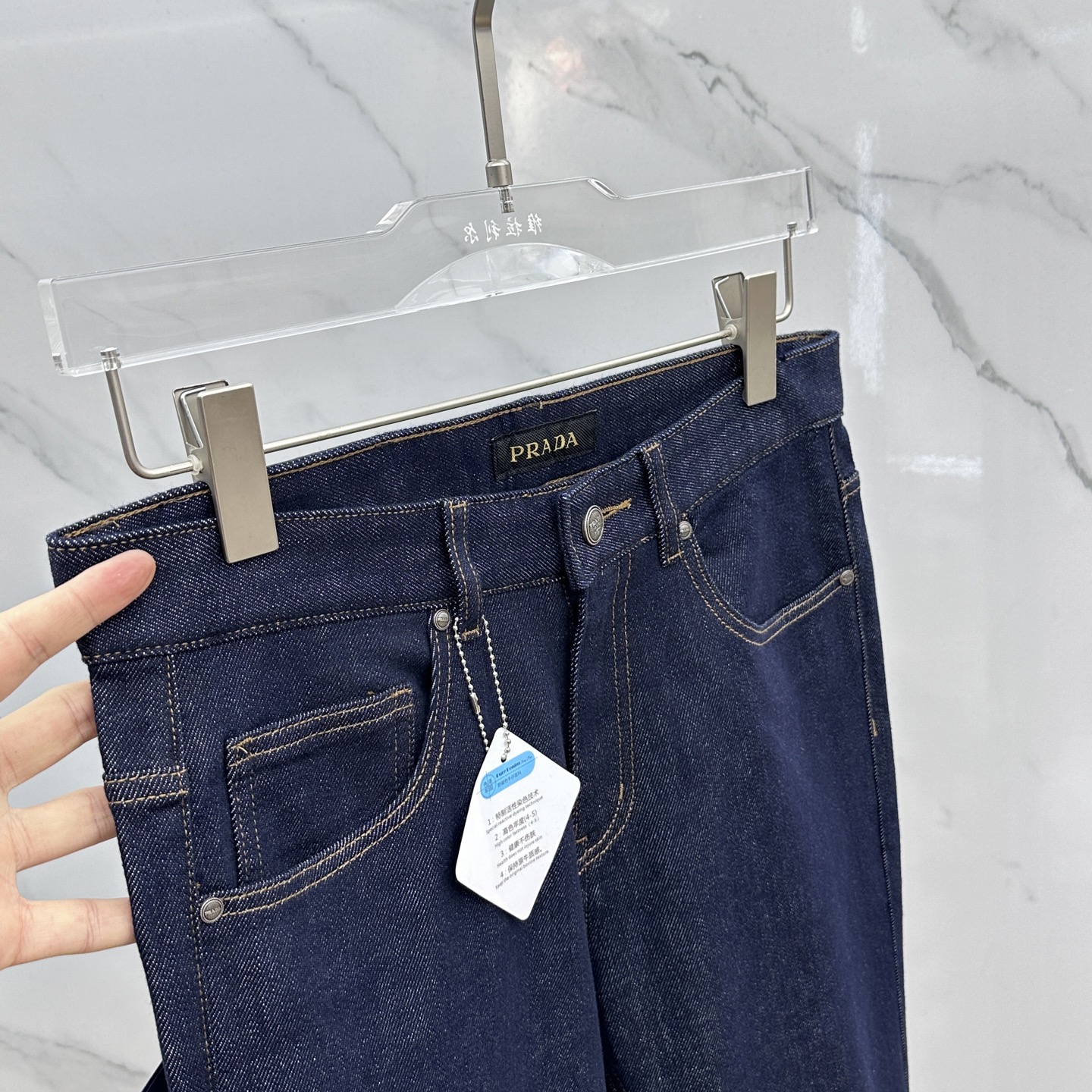 🆕Prad·普拉达 🔥高端定制、2025早春最新款牛仔裤 柜台同步发售 原版定制复刻 客供五金辅料 原单