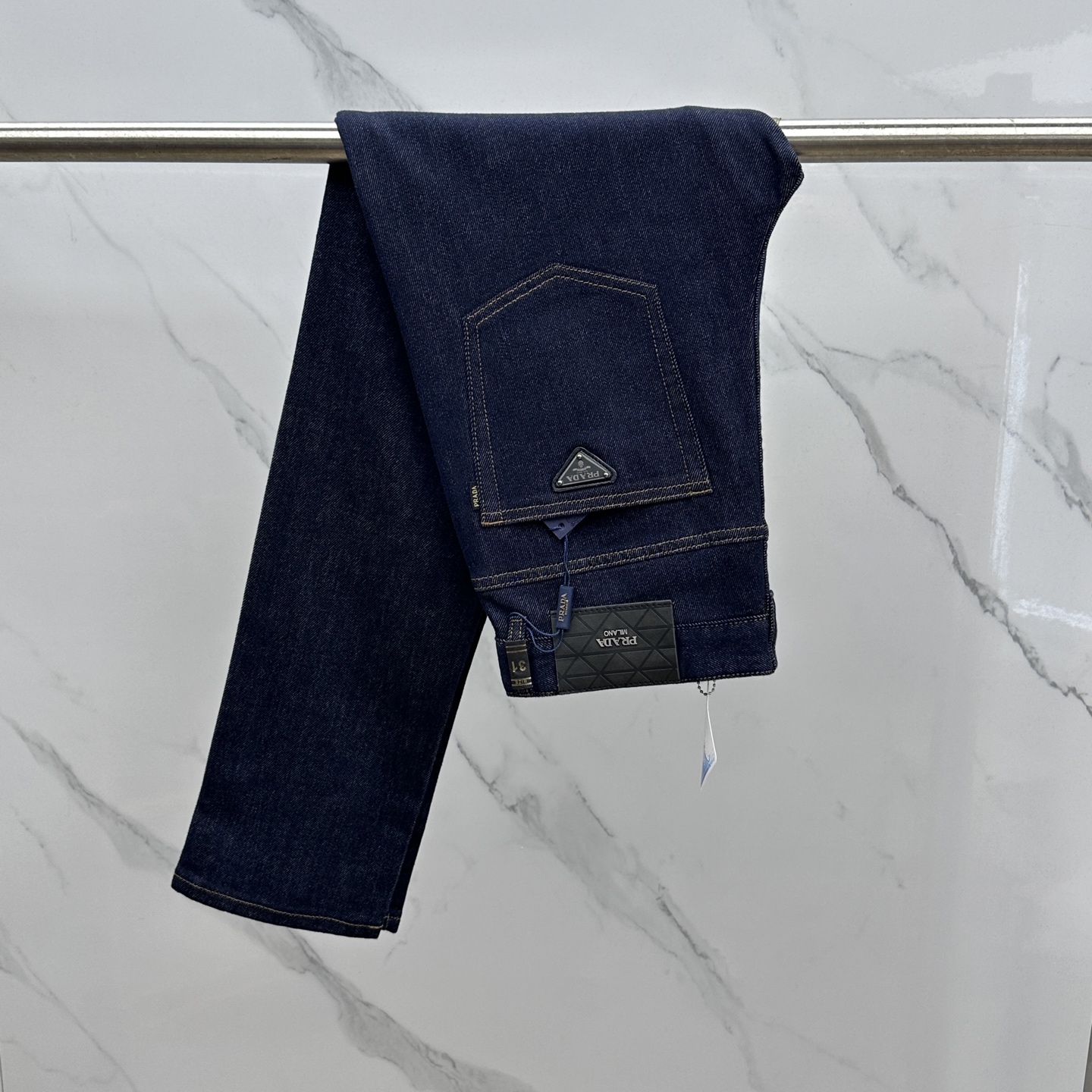 🆕Prad·普拉达 🔥高端定制、2025早春最新款牛仔裤 柜台同步发售 原版定制复刻 客供五金辅料 原单