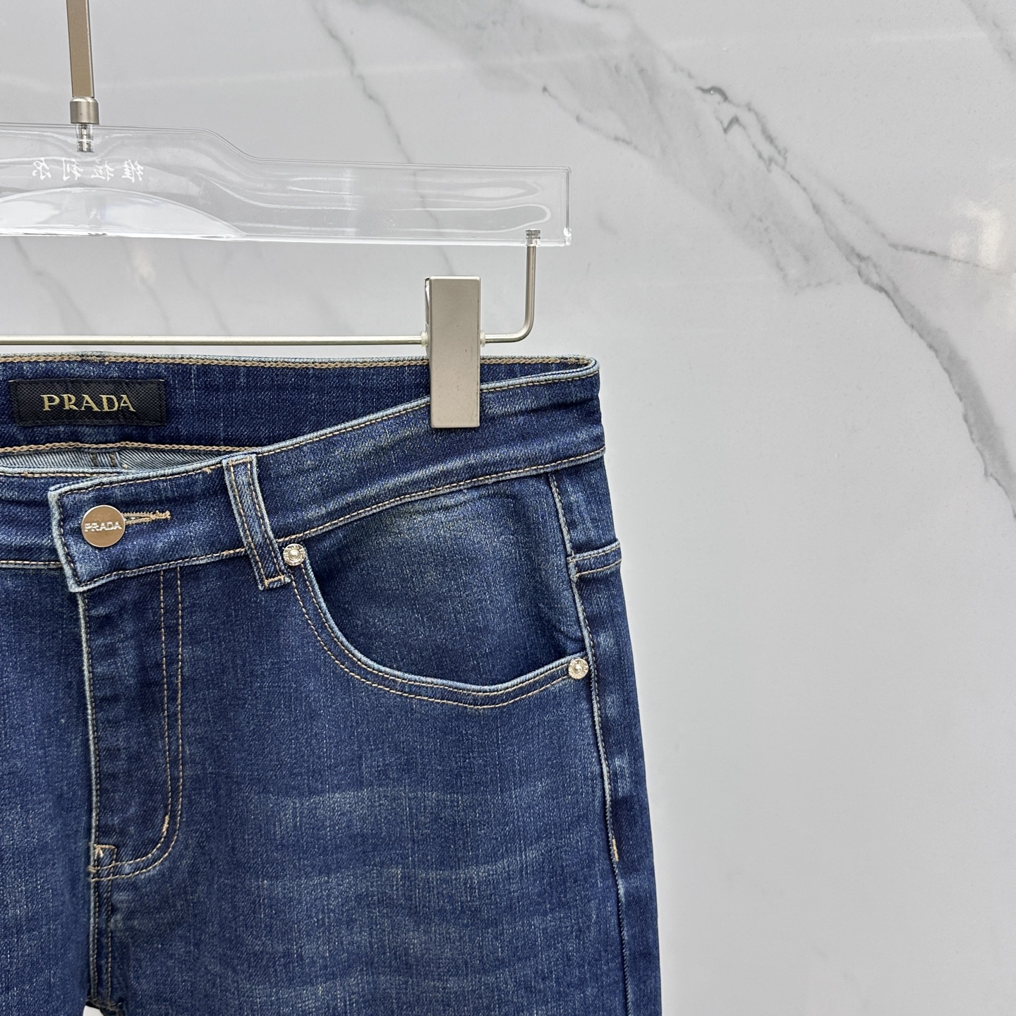 🆕Prad·普拉达 🔥高端定制、2025早春最新款牛仔裤 柜台同步发售 原版定制复刻 客供五金辅料 原单