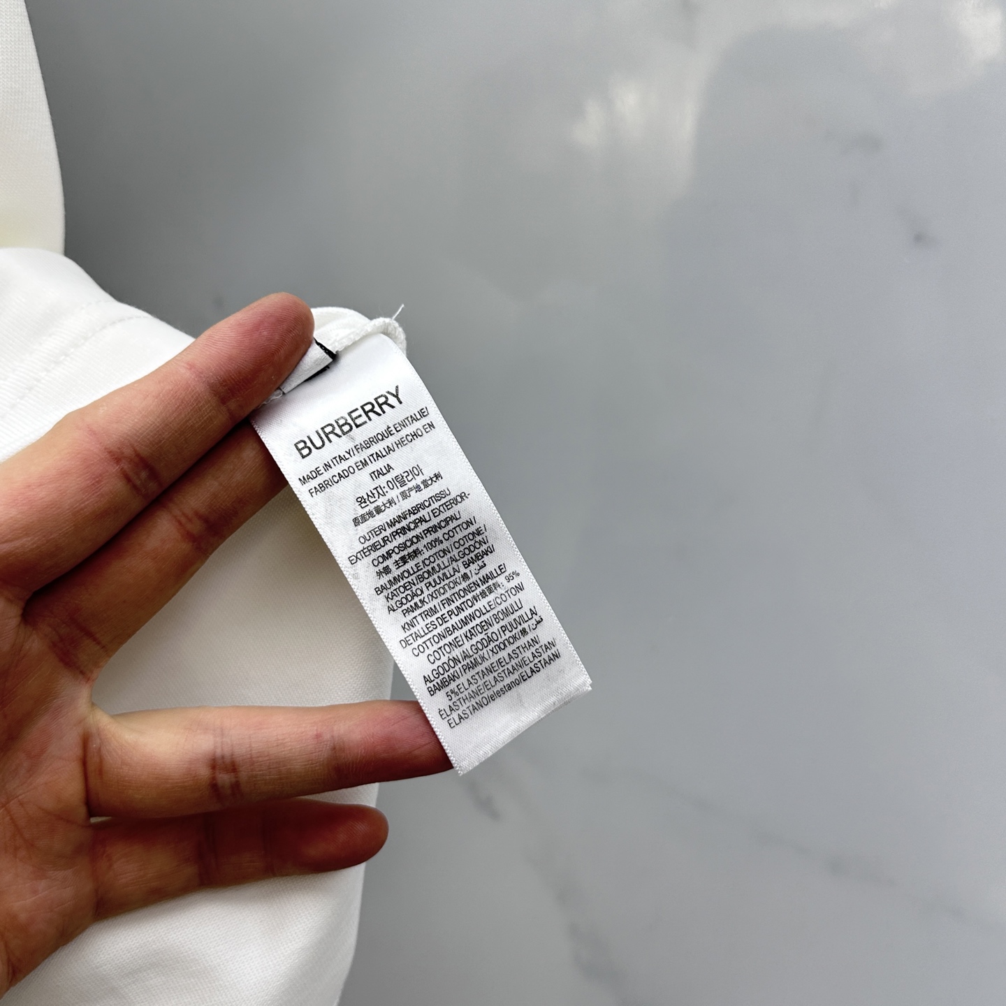  🆕Burberry*巴宝莉 2025FW春夏新品圆领打底外穿T恤，立体感logo常规半袖纯棉打底T恤，