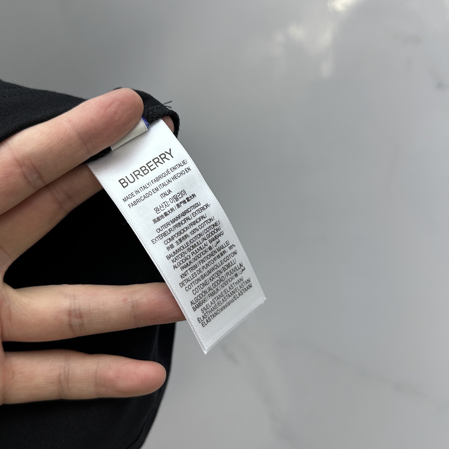  🆕Burberry*巴宝莉 2025FW春夏新品圆领打底外穿T恤，立体感logo常规半袖纯棉打底T恤，