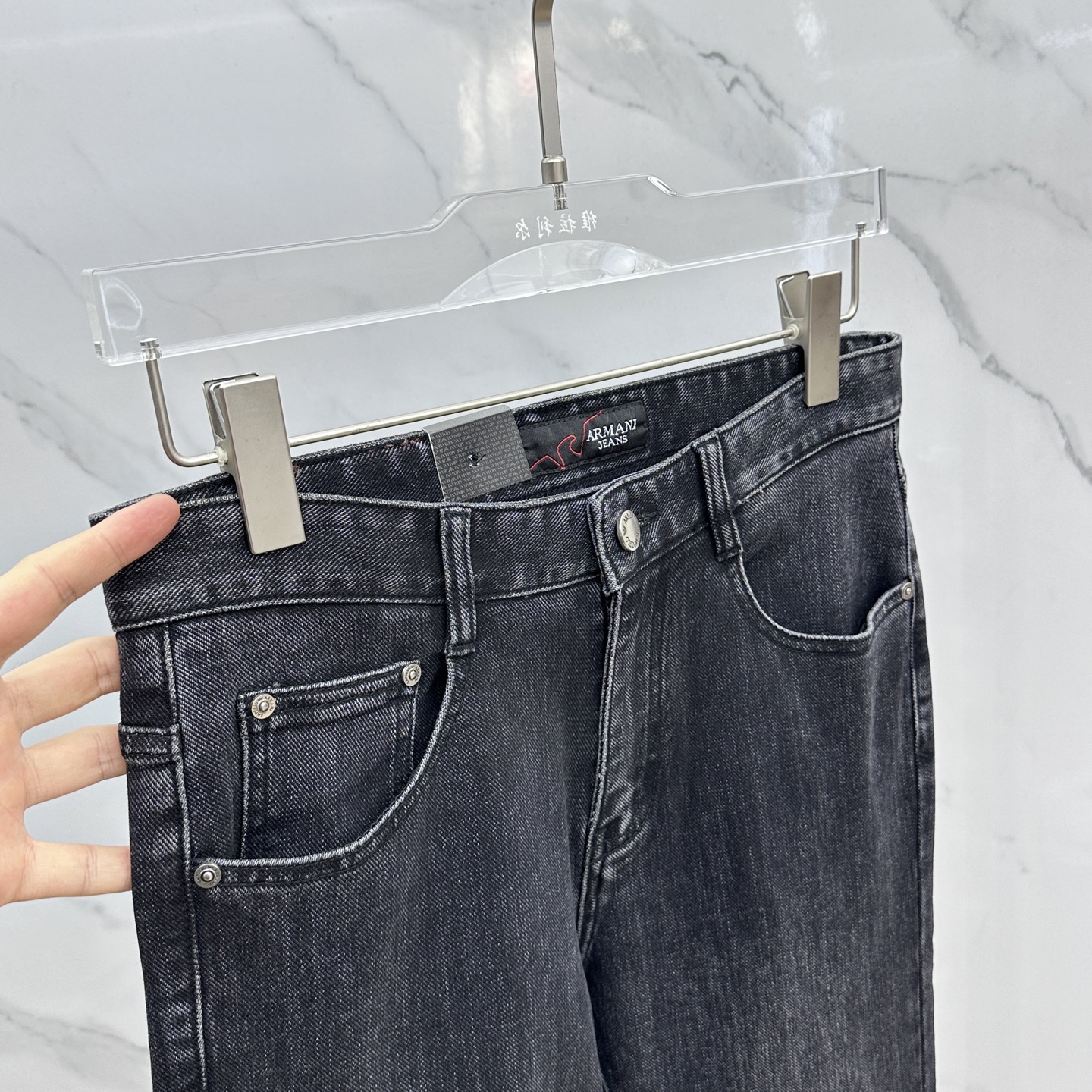 🆕Amani*阿玛尼 🔥高端定制、2025早秋最新款牛仔裤 柜台同步发售 原版定制复刻 客供五金辅料 原
