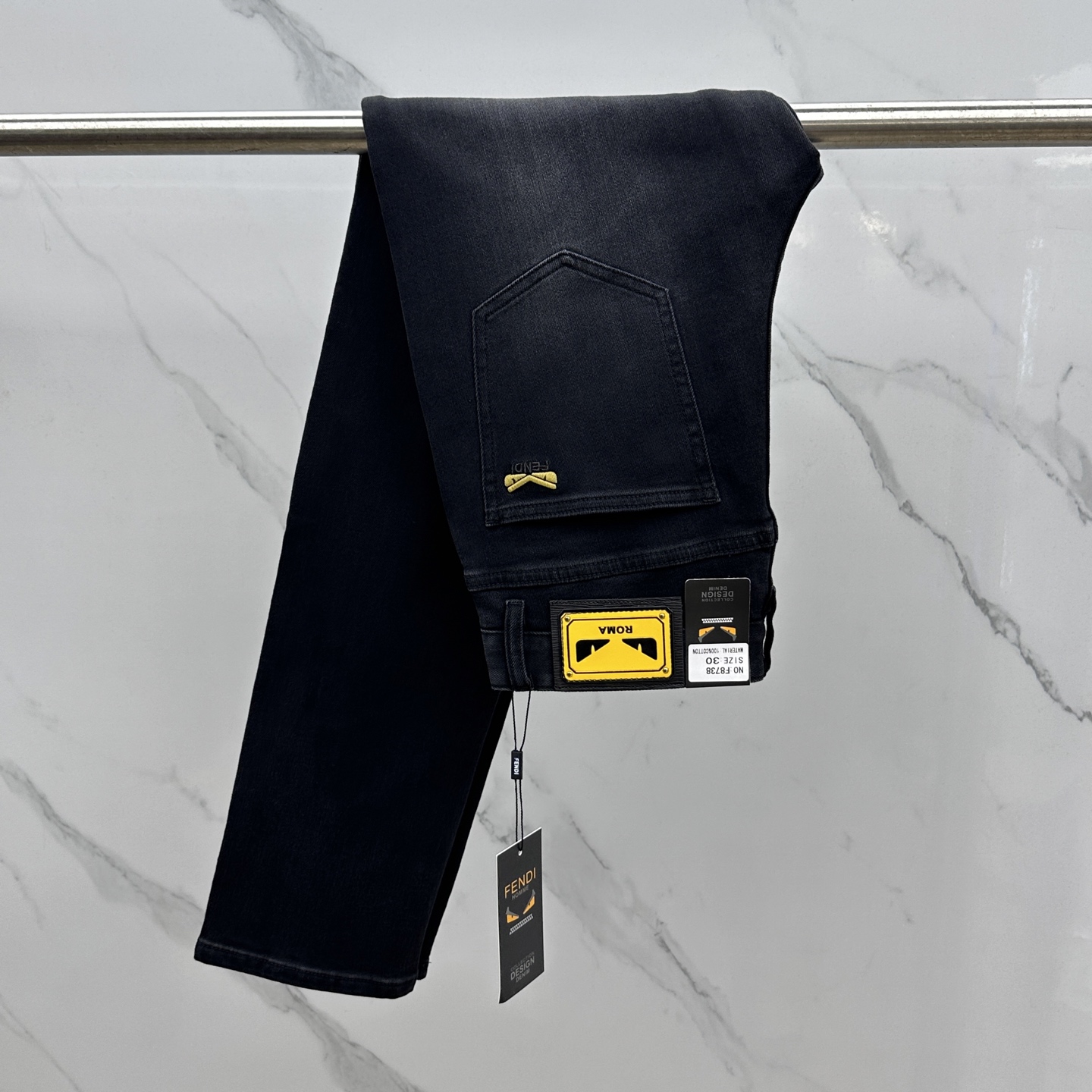 🆕Fendi*芬迪 🔥高端定制、2025早秋最新款牛仔裤 柜台同步发售 原版定制复刻 客供五金辅料 原单