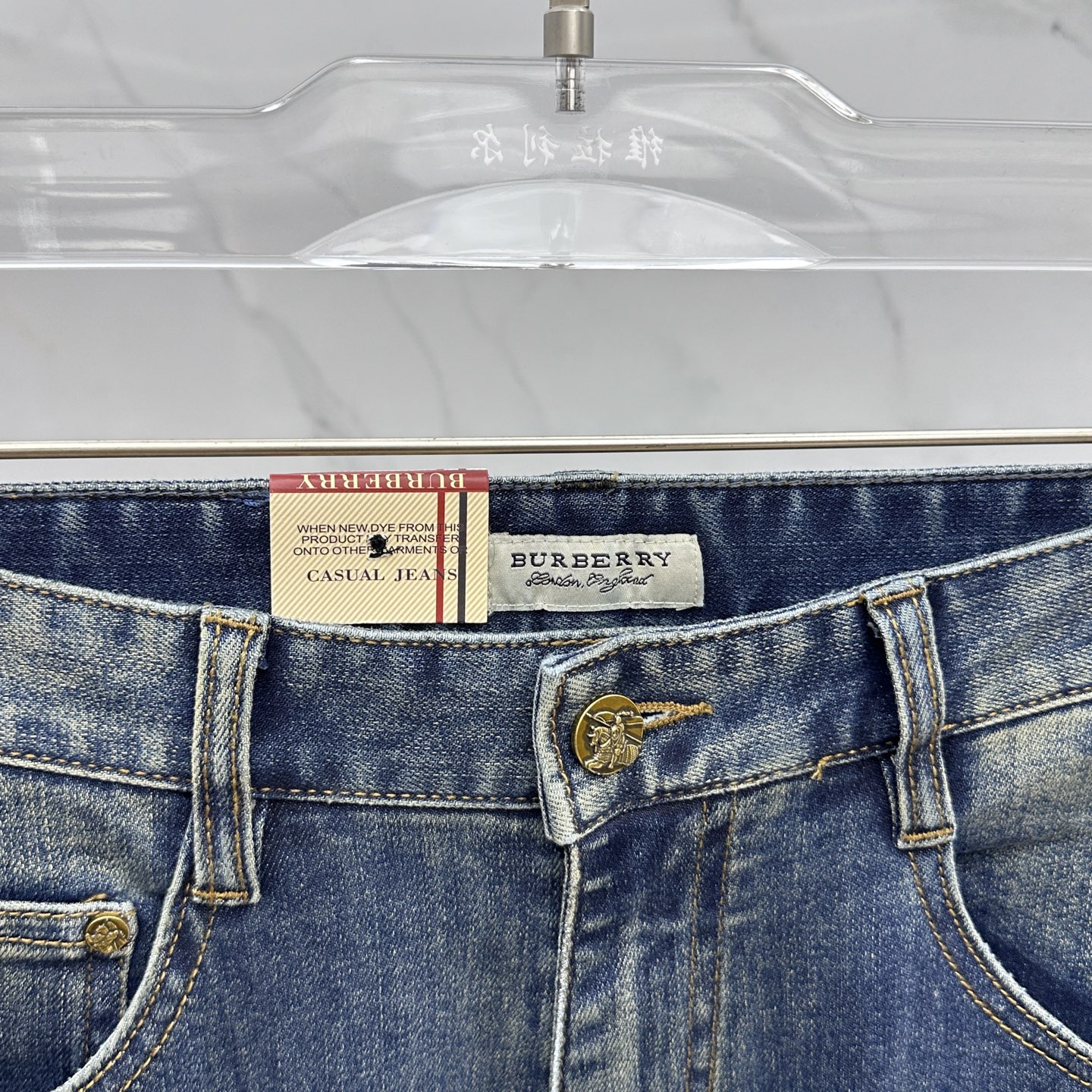 🆕Burberr*巴宝莉 🔥高端定制、2025早秋最新款牛仔裤 柜台同步发售 原版定制复刻 客供五金辅料