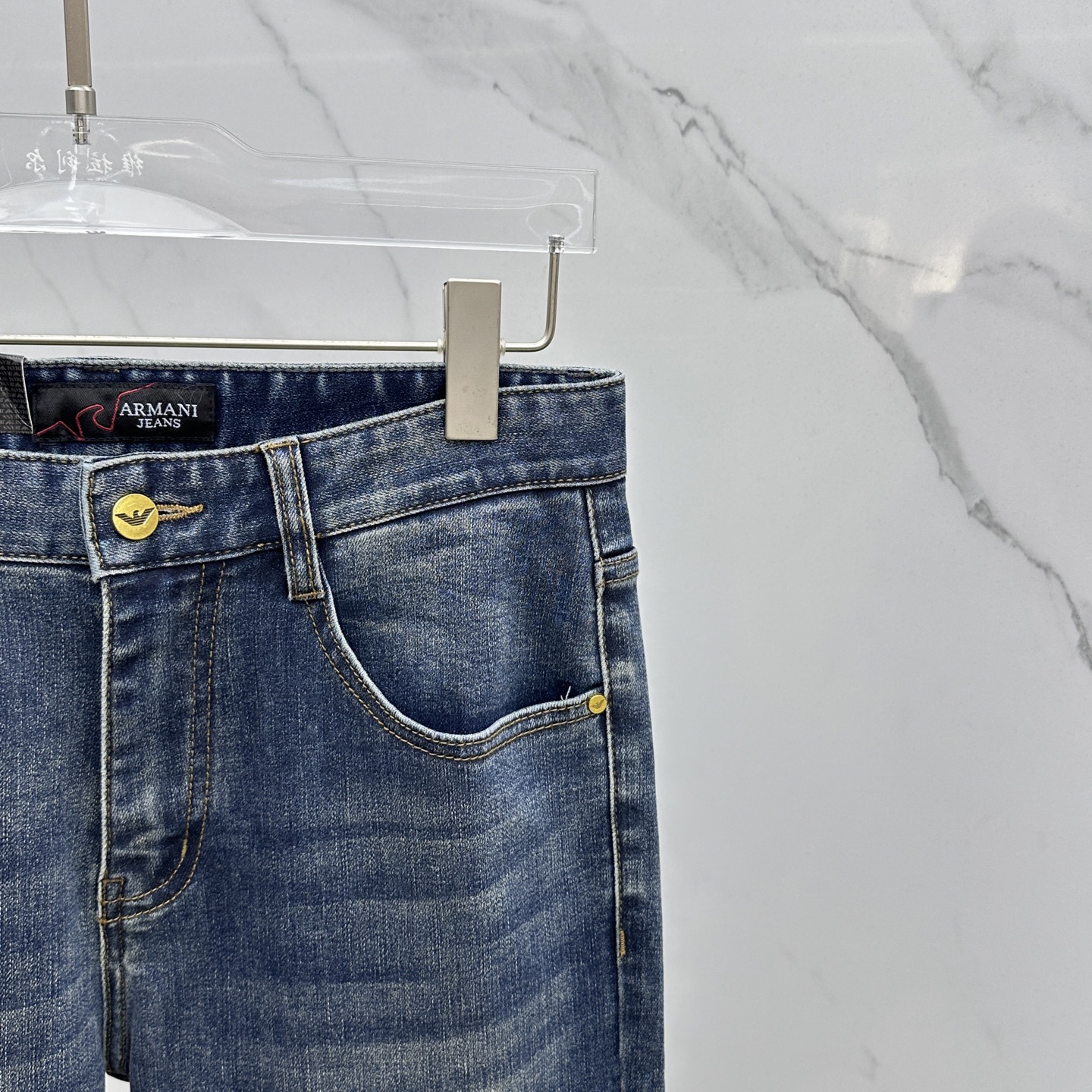 🆕Amani*阿玛尼 🔥高端定制、2025早秋最新款牛仔裤 柜台同步发售 原版定制复刻 客供五金辅料 原