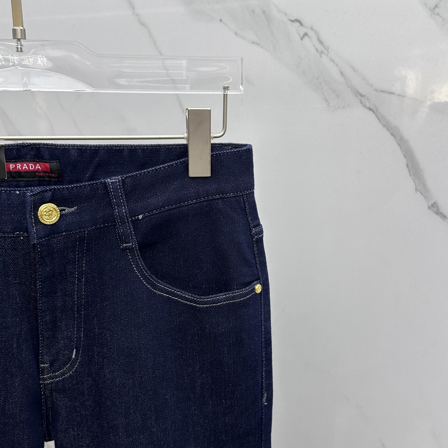🆕Prad*普拉达 🔥高端定制、2025早秋最新款牛仔裤 柜台同步发售 原版定制复刻 客供五金辅料 原单