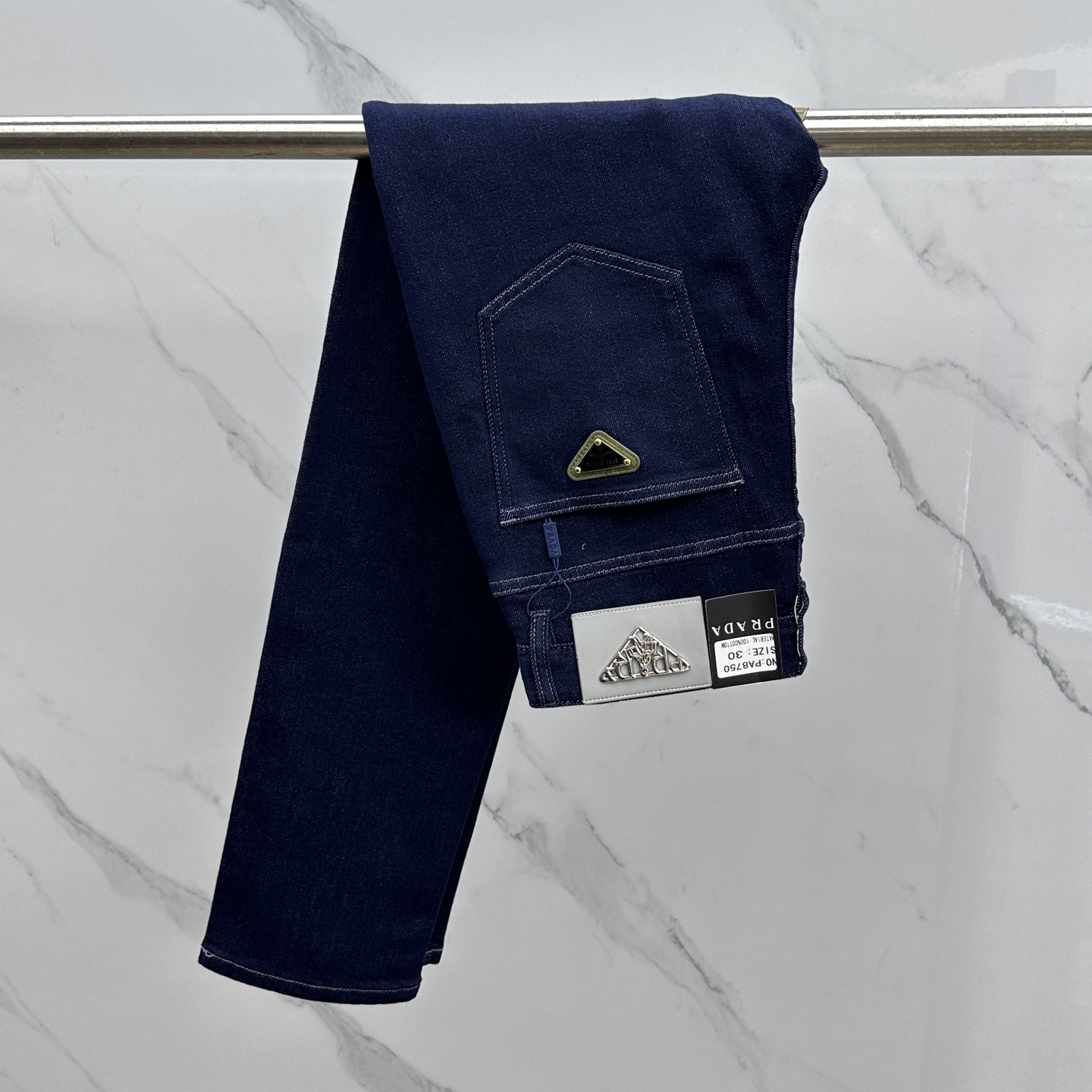 🆕Prad*普拉达 🔥高端定制、2025早秋最新款牛仔裤 柜台同步发售 原版定制复刻 客供五金辅料 原单