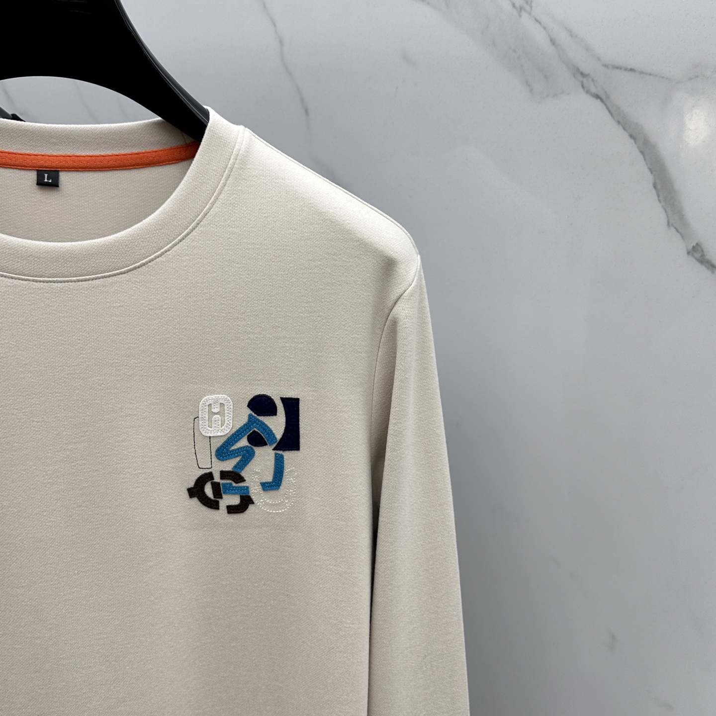 Hermes Long Sleeve Wool T-Shirt Round Neck Fashion Logo Design 5 i1753203838346 7733 0 4