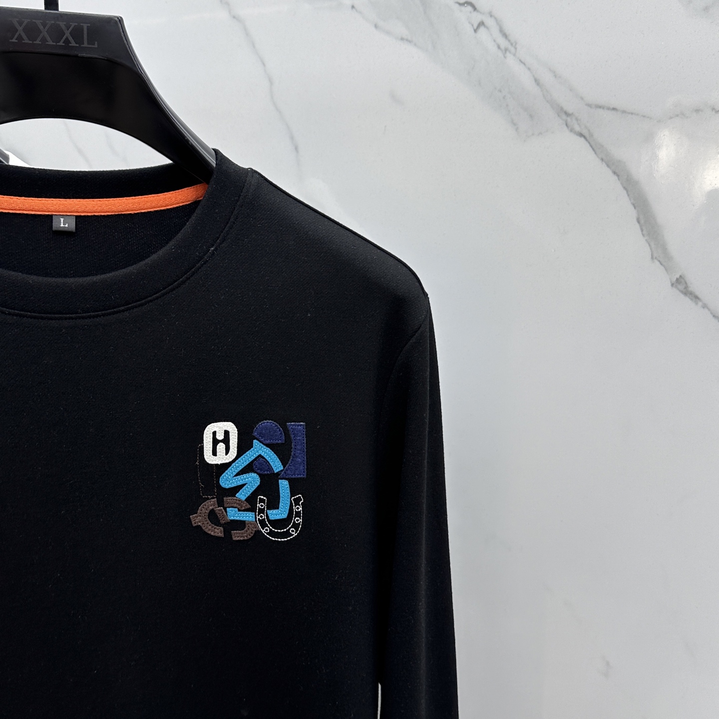 Men's Hermes Long Sleeve Crew Neck T-Shirt with Logo, Casual Comfort 5 i1753203858066 6495 0 4