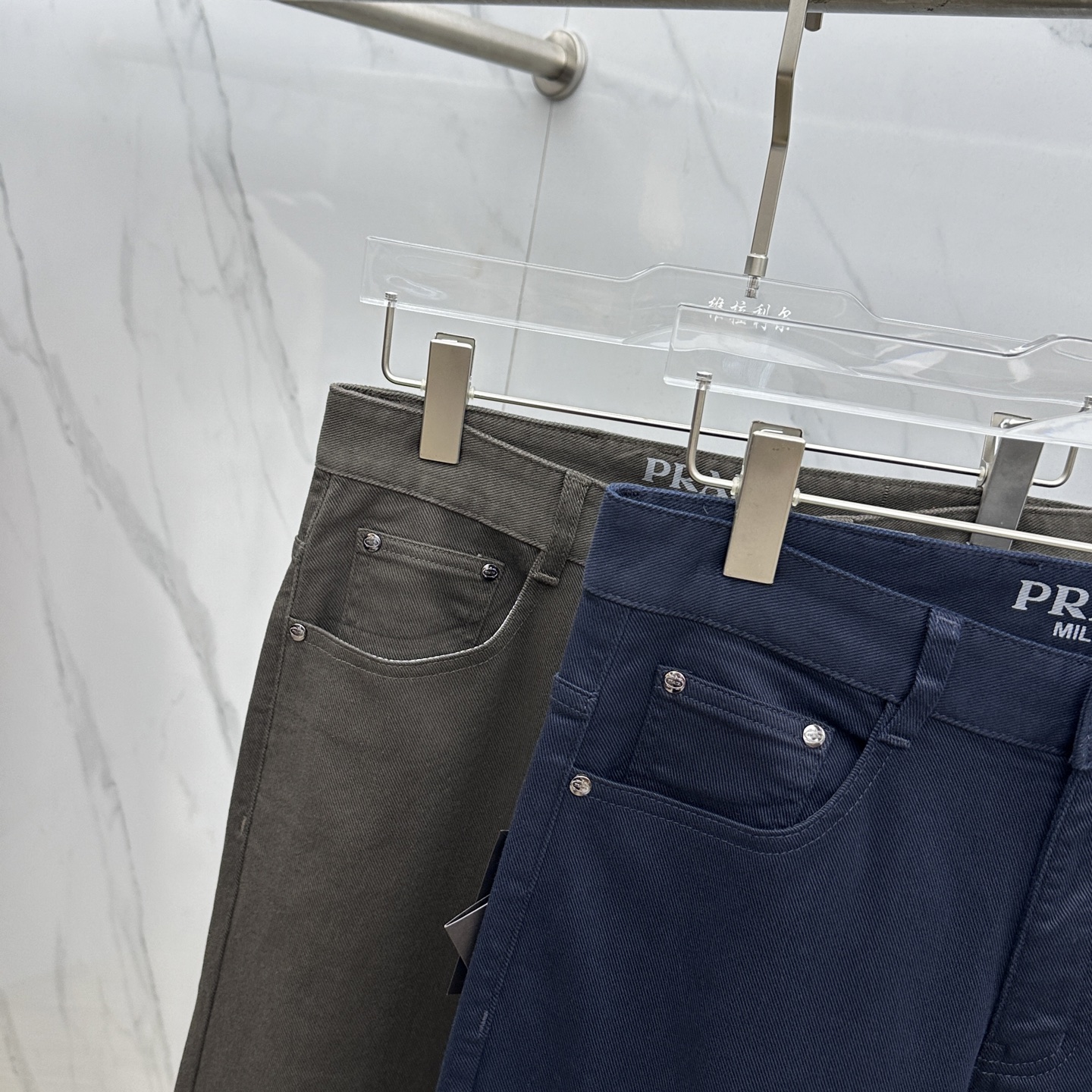 🆕Prad*普拉达 🔥高端定制、2025早秋最新款牛仔裤 柜台同步发售 原版定制复刻 客供五金辅料 原单