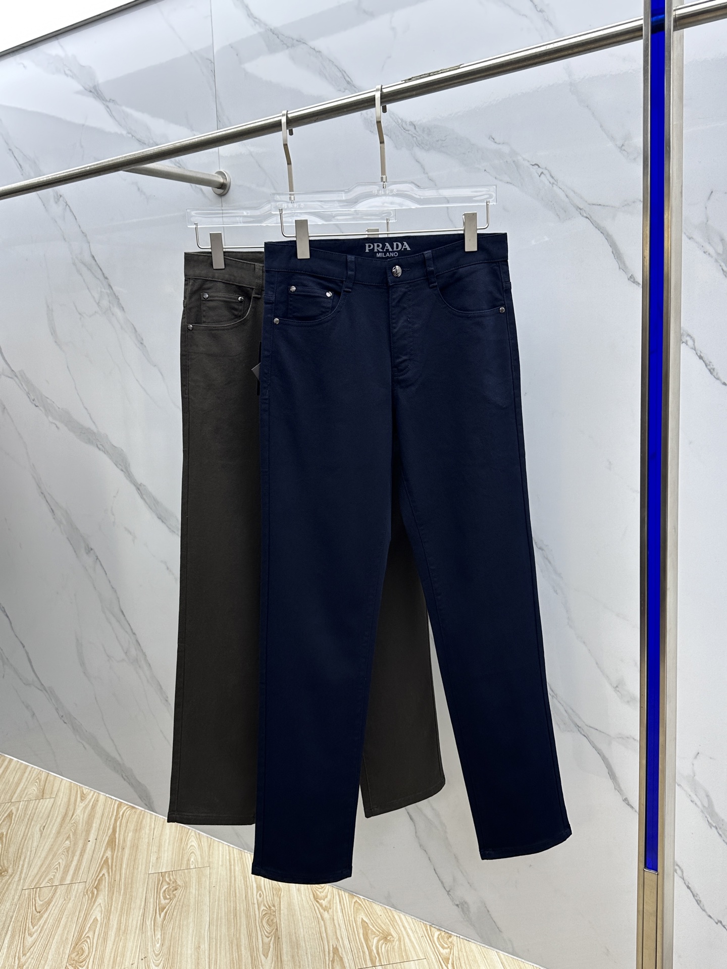 🆕Prad*普拉达 🔥高端定制、2025早秋最新款牛仔裤 柜台同步发售 原版定制复刻 客供五金辅料 原单