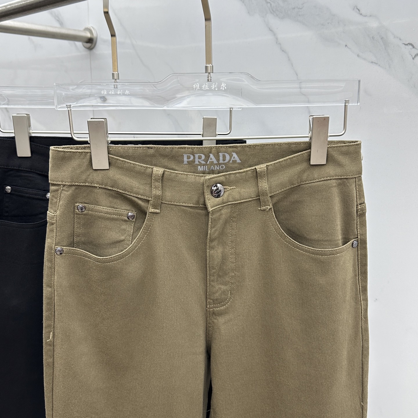 🆕Prad*普拉达 🔥高端定制、2025早秋最新款牛仔裤 柜台同步发售 原版定制复刻 客供五金辅料 原单