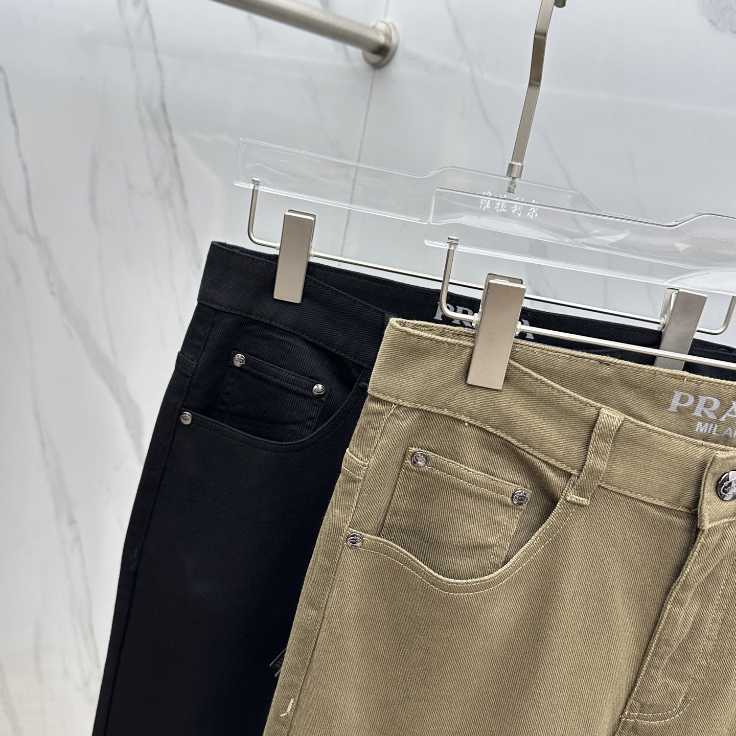 🆕Prad*普拉达 🔥高端定制、2025早秋最新款牛仔裤 柜台同步发售 原版定制复刻 客供五金辅料 原单