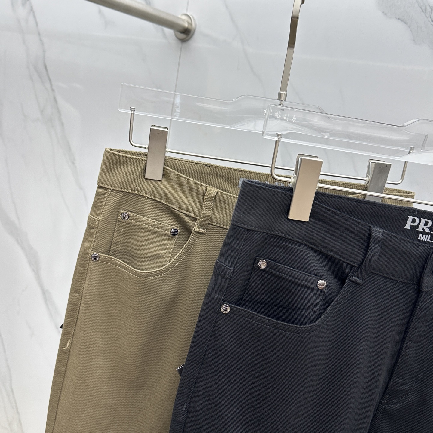 🆕Prad*普拉达 🔥高端定制、2025早秋最新款牛仔裤 柜台同步发售 原版定制复刻 客供五金辅料 原单
