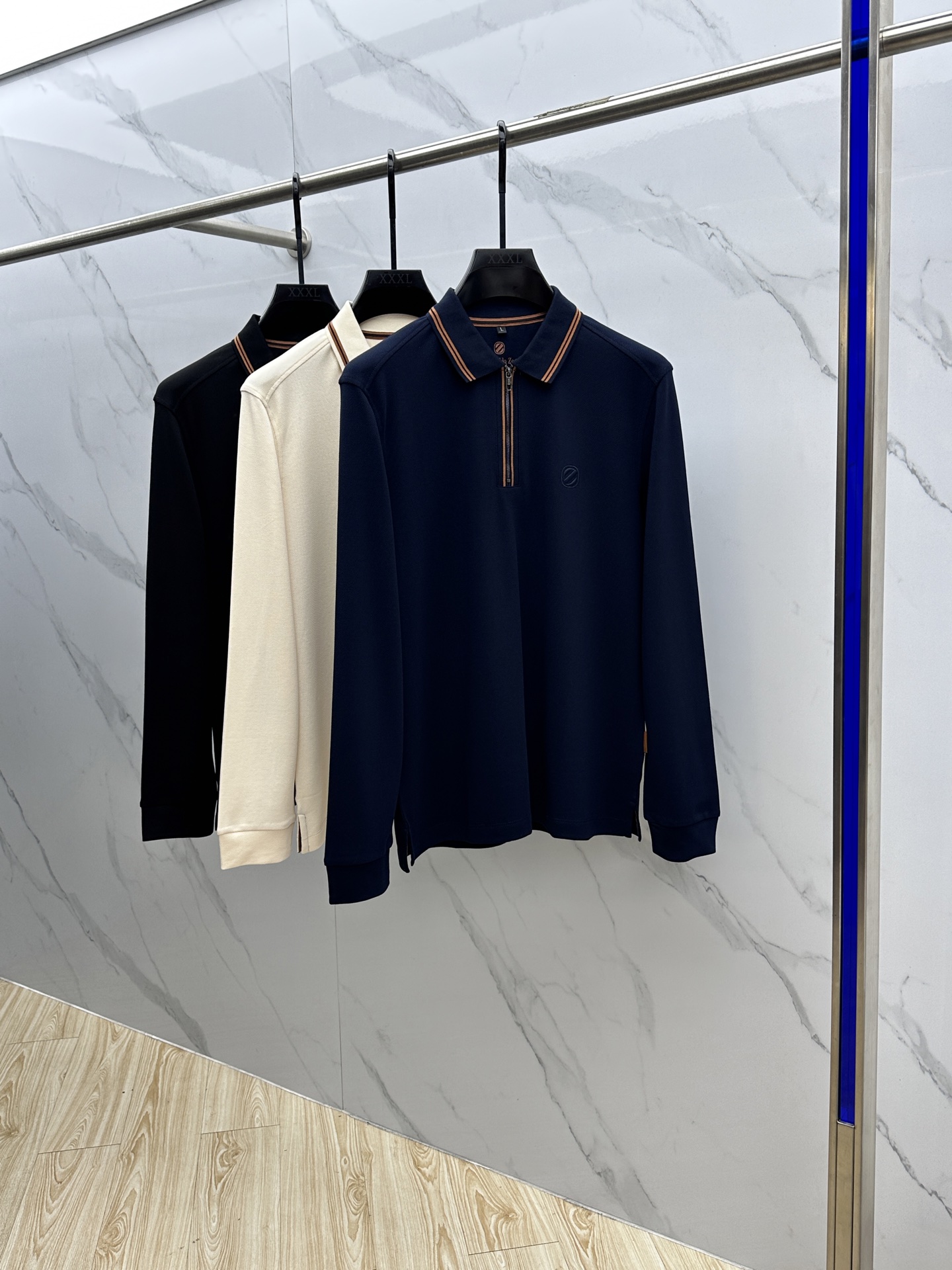 🆕ZEGNA*杰尼亚 2025秋冬新款男士标识短袖Polo衫，延续经典商务休闲翻领POLO恤.该款Pol