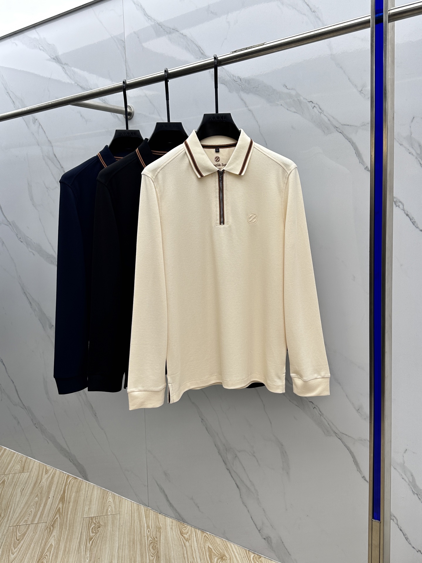 🆕ZEGNA*杰尼亚 2025秋冬新款男士标识短袖Polo衫，延续经典商务休闲翻领POLO恤.该款Pol