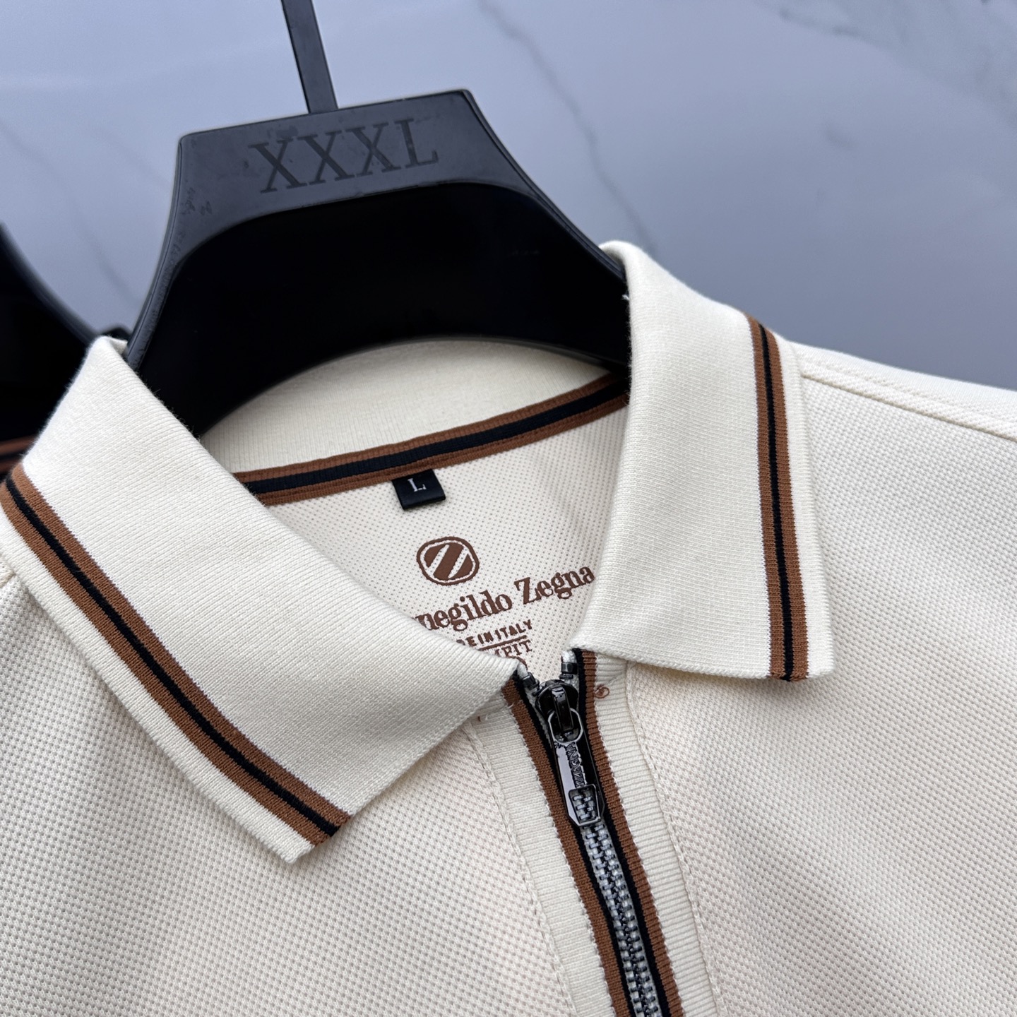 🆕ZEGNA*杰尼亚 2025秋冬新款男士标识短袖Polo衫，延续经典商务休闲翻领POLO恤.该款Pol