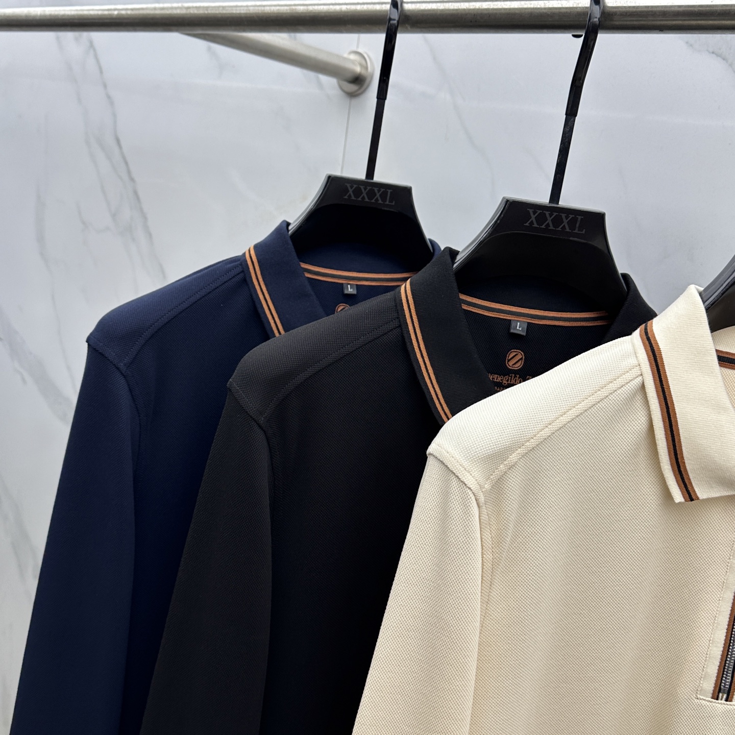 🆕ZEGNA*杰尼亚 2025秋冬新款男士标识短袖Polo衫，延续经典商务休闲翻领POLO恤.该款Pol