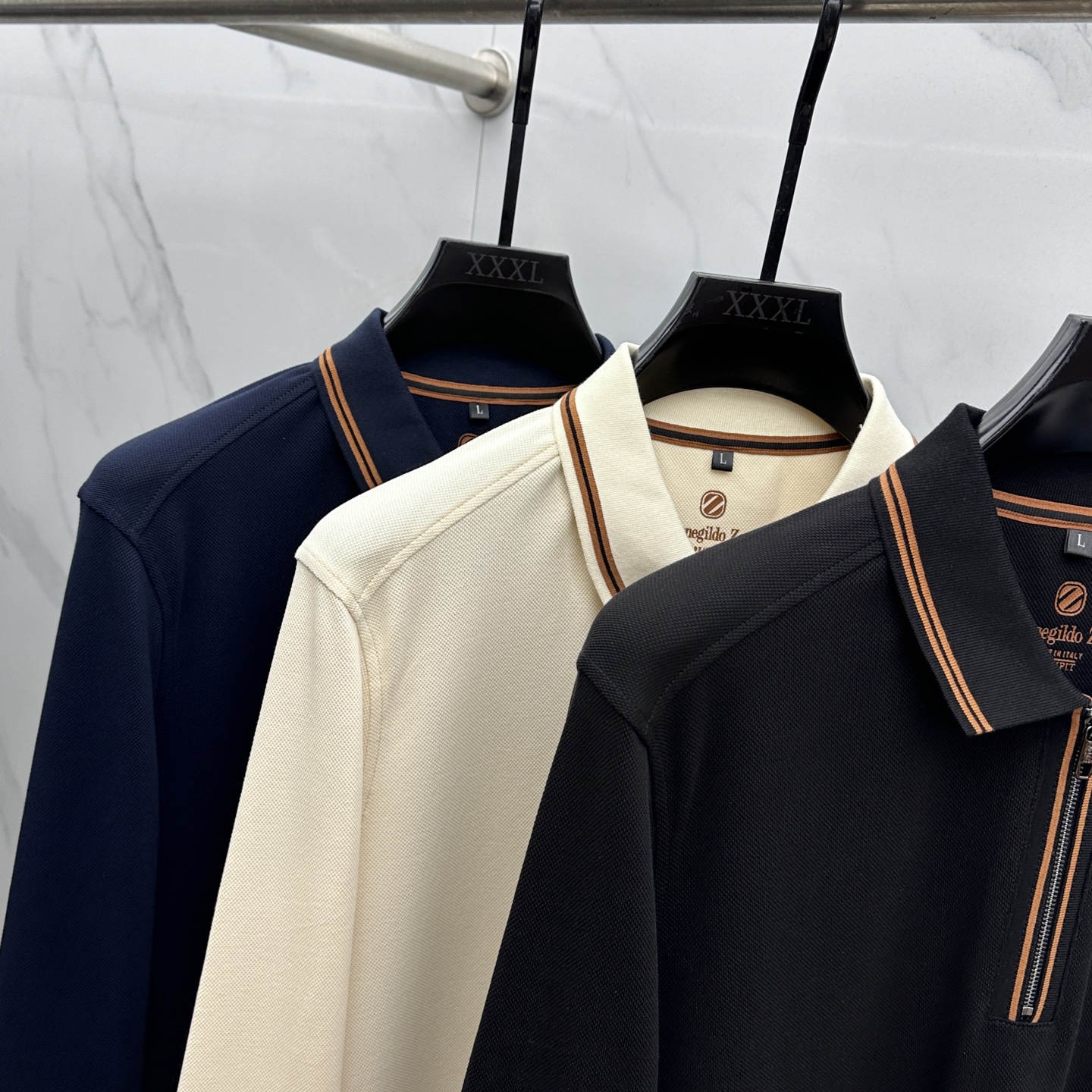 🆕ZEGNA*杰尼亚 2025秋冬新款男士标识短袖Polo衫，延续经典商务休闲翻领POLO恤.该款Pol