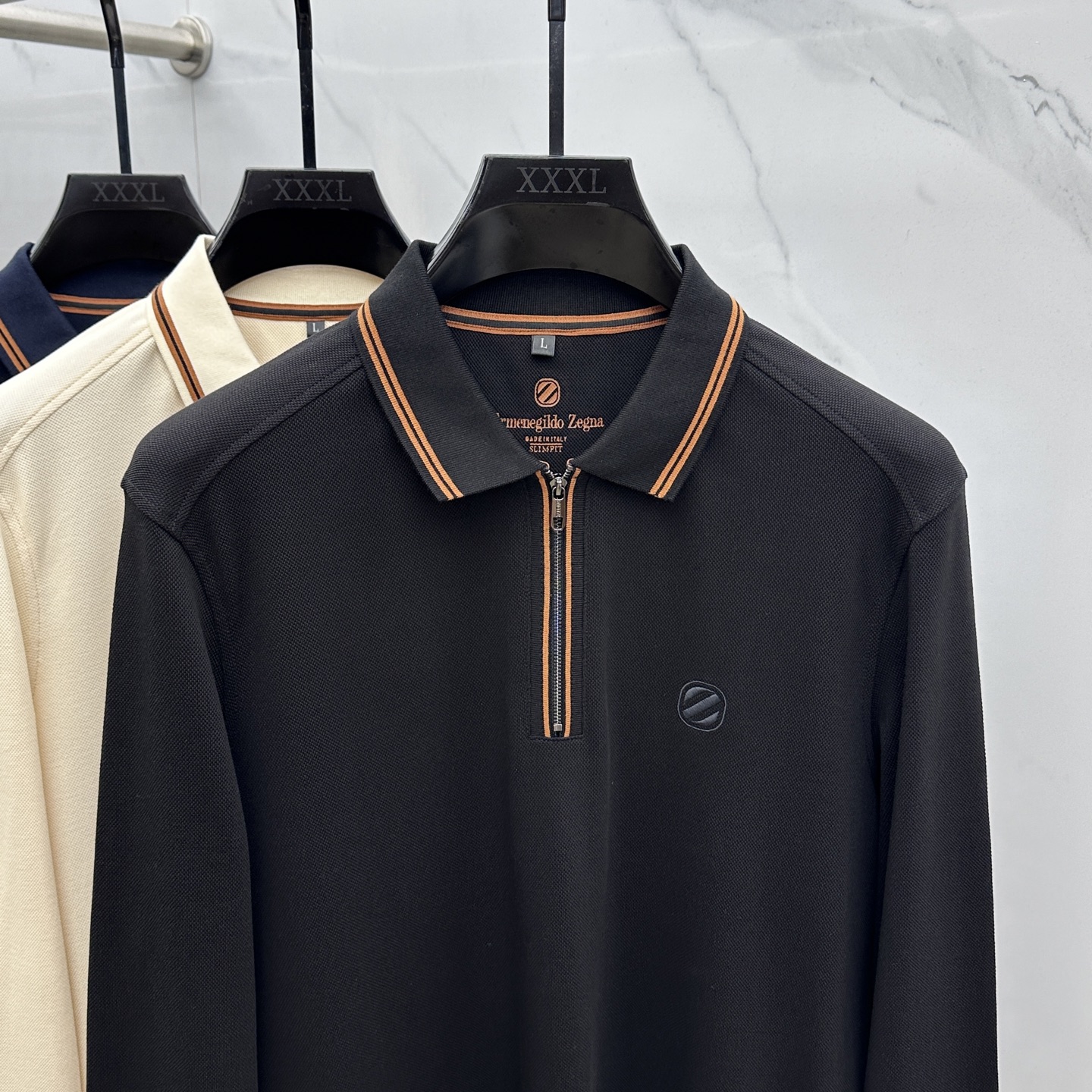 🆕ZEGNA*杰尼亚 2025秋冬新款男士标识短袖Polo衫，延续经典商务休闲翻领POLO恤.该款Pol