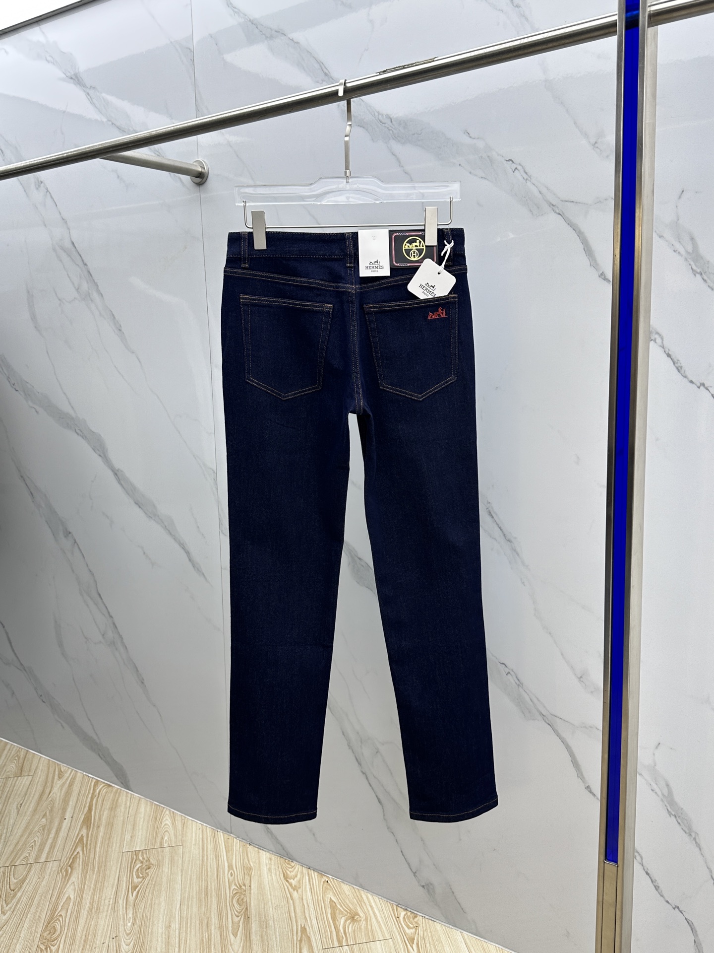 🆕Hermes*爱马仕 🔥高端定制、2025早秋最新款牛仔裤 柜台同步发售 原版定制复刻 客供五金辅料 
