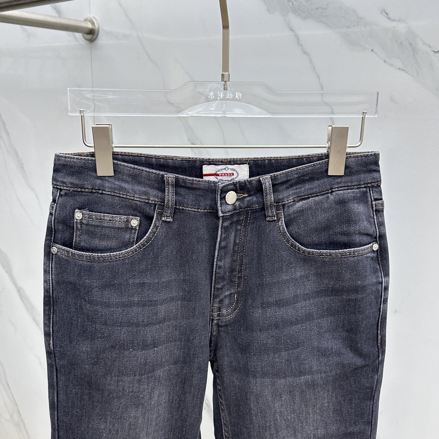 🆕Prad*普拉达 🔥高端定制、2025早秋最新款牛仔裤 柜台同步发售 原版定制复刻 客供五金辅料 原单