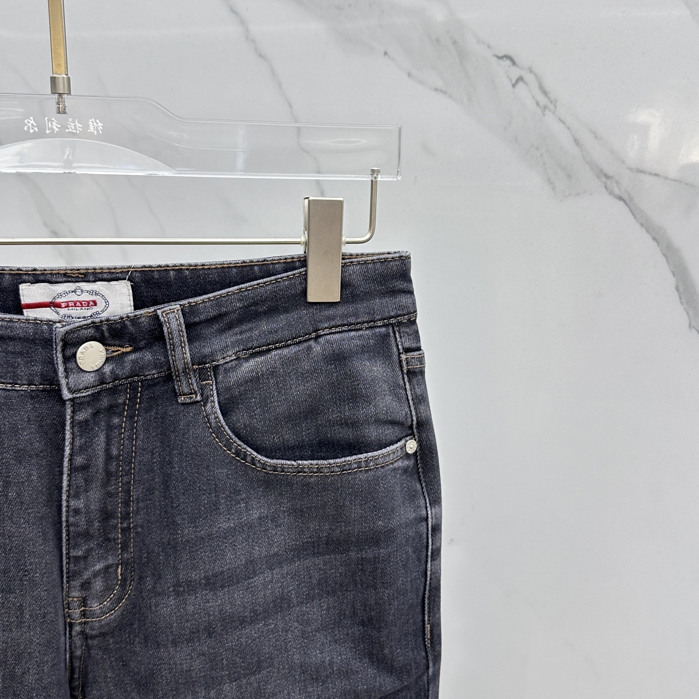 🆕Prad*普拉达 🔥高端定制、2025早秋最新款牛仔裤 柜台同步发售 原版定制复刻 客供五金辅料 原单