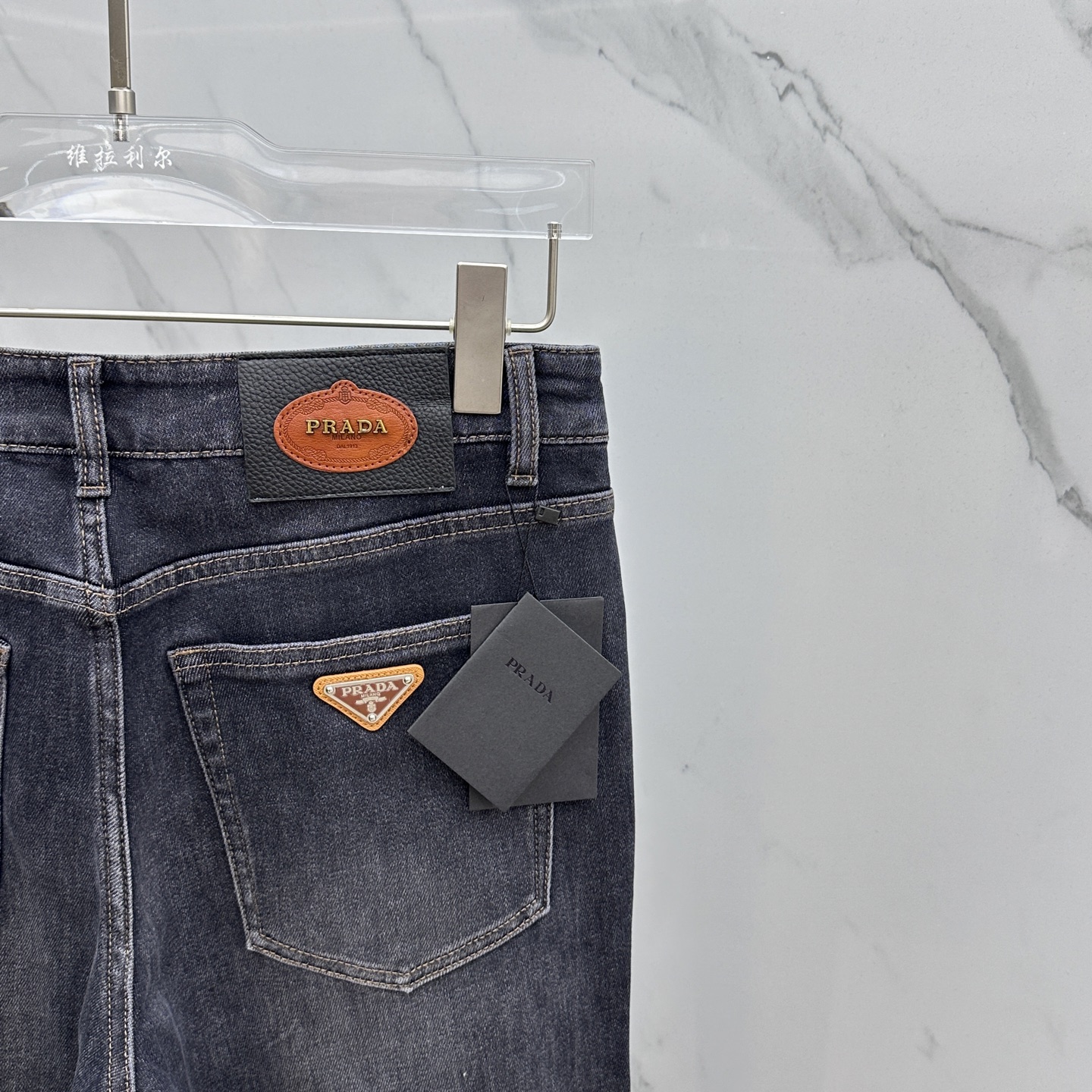 🆕Prad*普拉达 🔥高端定制、2025早秋最新款牛仔裤 柜台同步发售 原版定制复刻 客供五金辅料 原单
