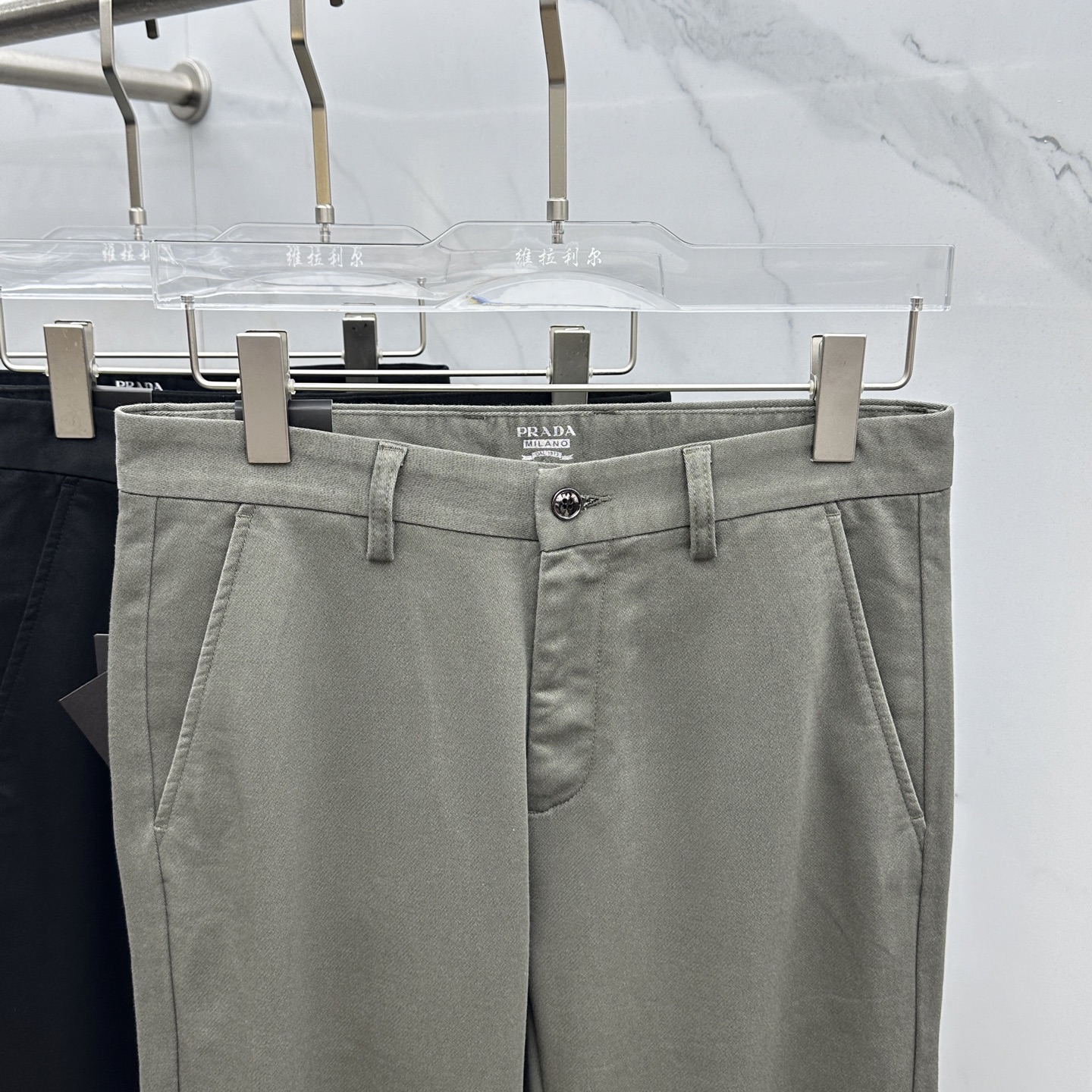 🆕Prad*普拉达 2025早秋新品休闲裤西裤，官网同步发售，裤身工艺设计，进口客供辅料、面料定制，代工