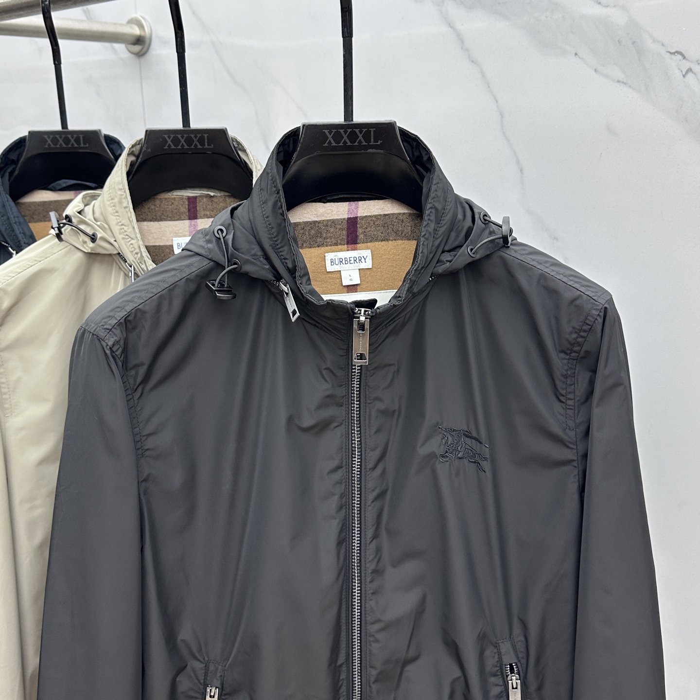 🆕Burberey*巴宝莉 2025ss早秋新款发布❤️巴宝莉连帽夹克外套，秋季爆款夹薄棉夹克，字母lo