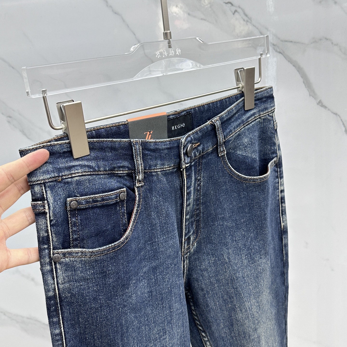 🆕ZEGNA*杰尼亚 🔥高端定制、2025早秋最新款牛仔裤 柜台同步发售 原版定制复刻 客供五金辅料 原