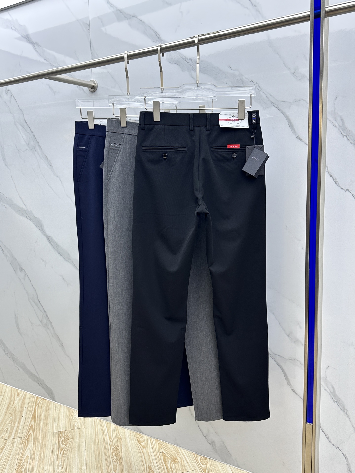 🆕Prad*普拉达 2025早秋新品休闲裤西裤，官网同步发售，裤身工艺设计，进口客供辅料、面料定制，代工