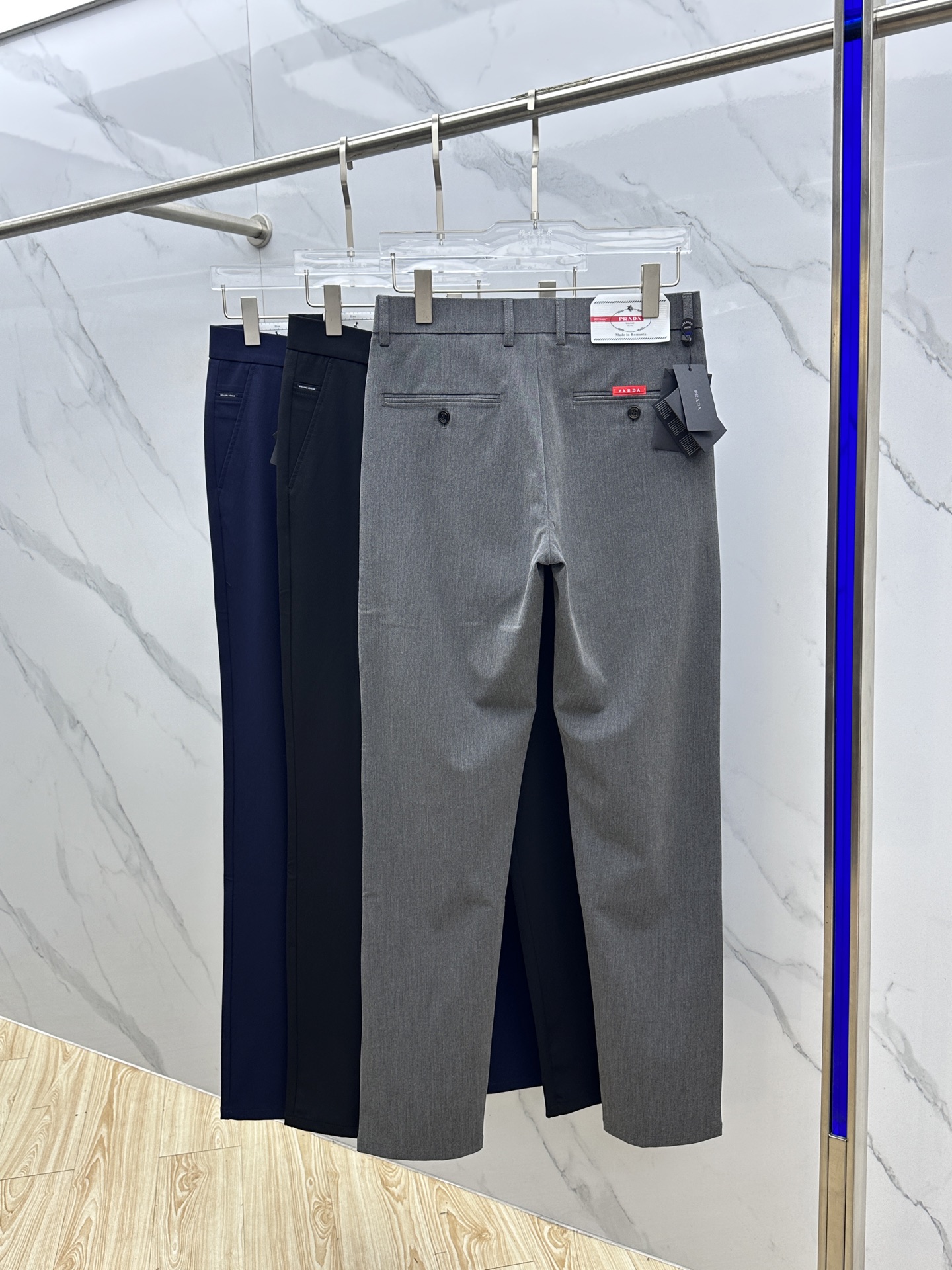 🆕Prad*普拉达 2025早秋新品休闲裤西裤，官网同步发售，裤身工艺设计，进口客供辅料、面料定制，代工