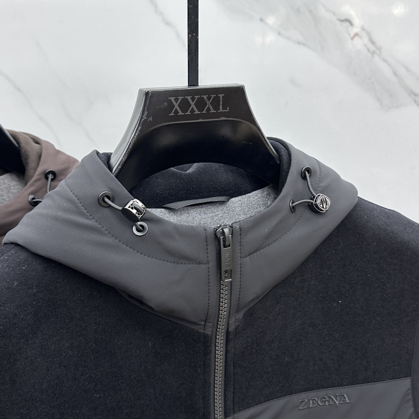 。🆕ZEGNA*杰尼亚 2025ss早秋新款发布 杰尼亚连帽马甲外套，秋季爆款羊毛拼接马甲外套，穿上就是