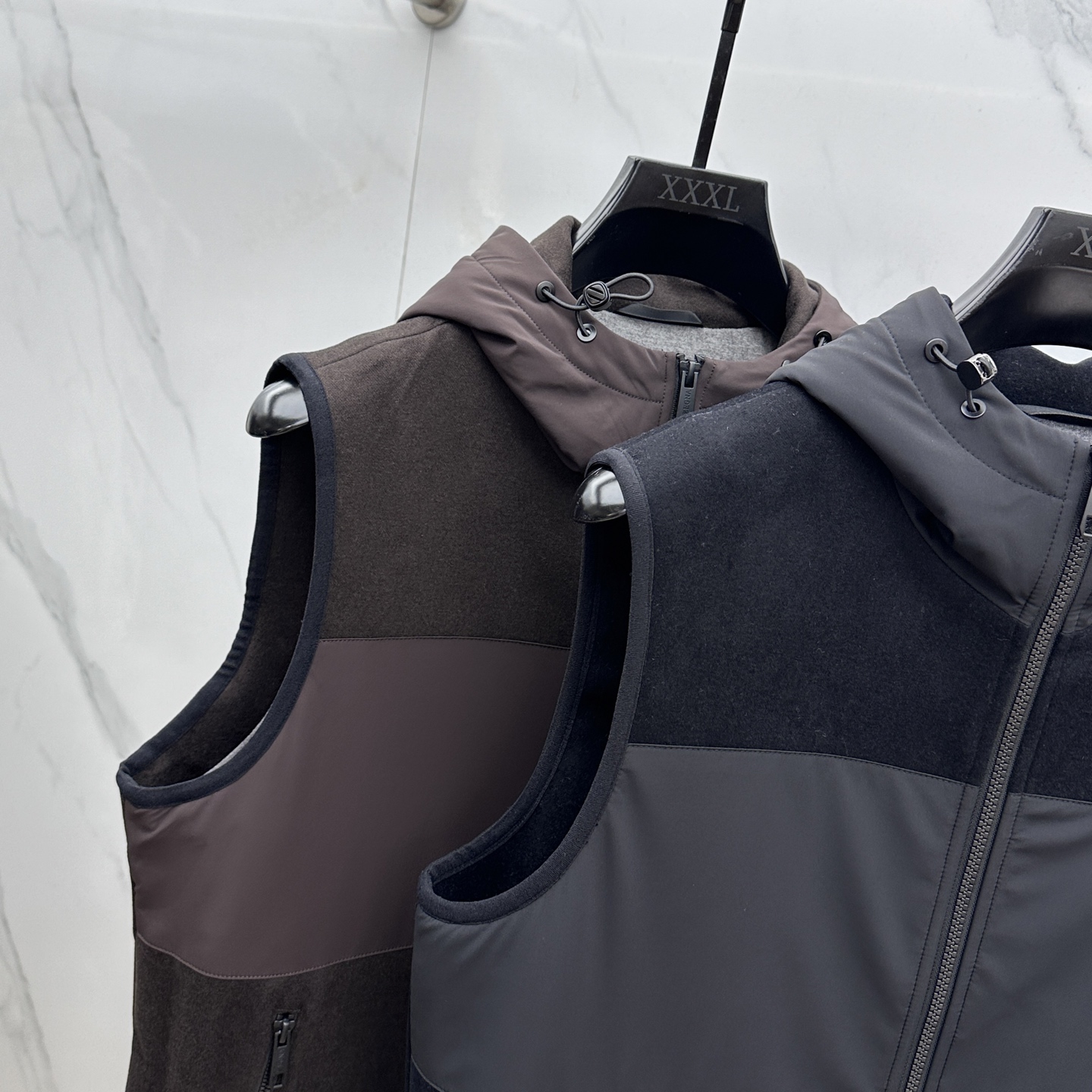 。🆕ZEGNA*杰尼亚 2025ss早秋新款发布 杰尼亚连帽马甲外套，秋季爆款羊毛拼接马甲外套，穿上就是