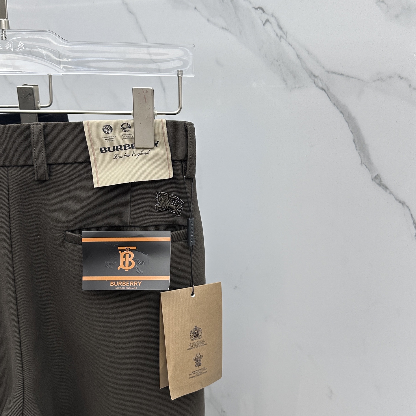 🆕Burberry巴宝莉 2025早秋新品休闲裤西裤，官网同步发售，裤身工艺设计，进口客供辅料、面料定制