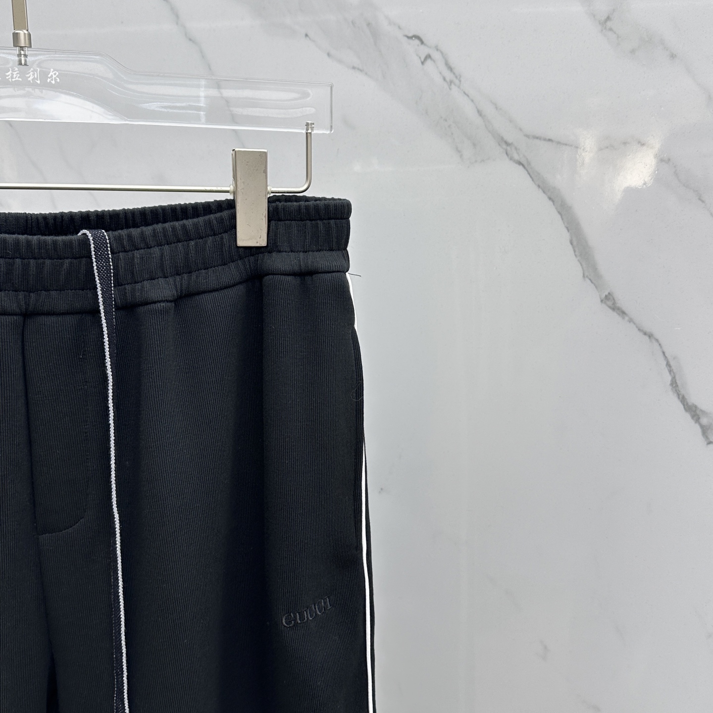 🆕Gucci古驰 2025秋冬新款休闲裤 立体刺绣定位LOGO 高端版本，定制面料 透气舒适度高，细节无