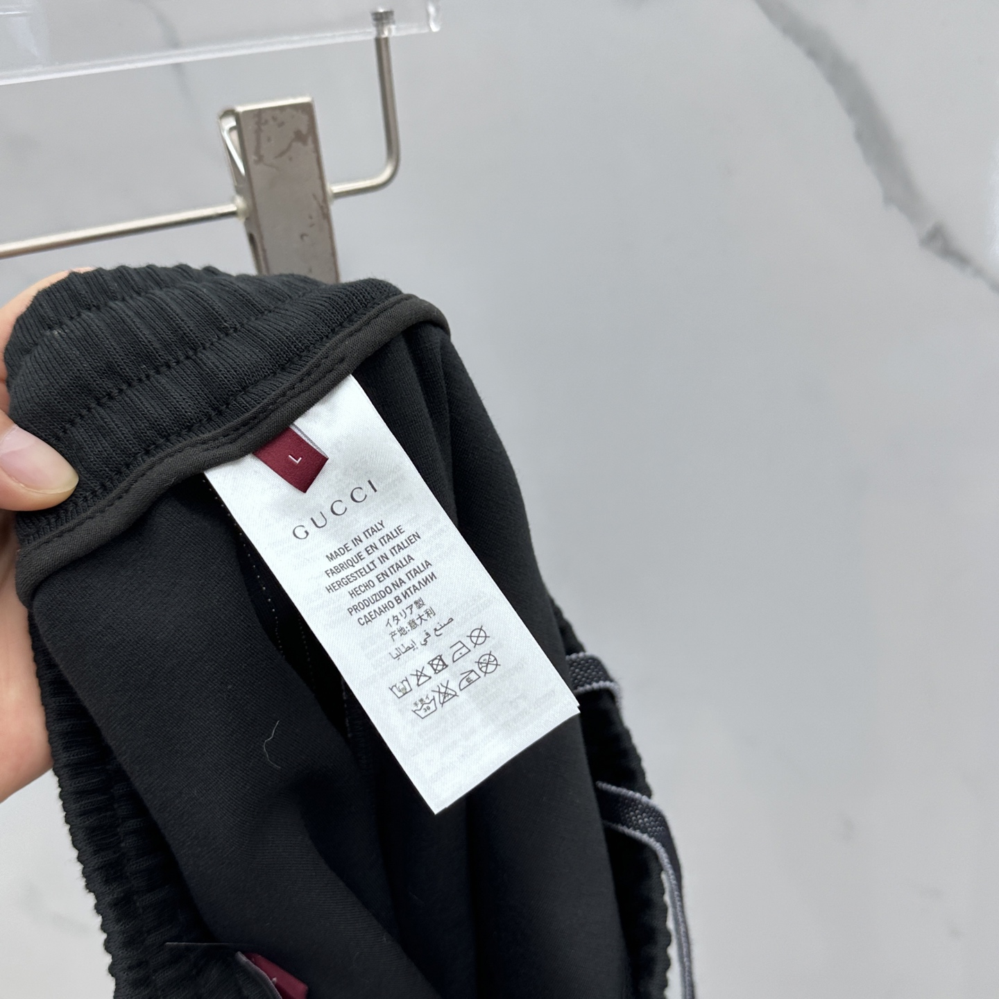 🆕Gucci古驰 2025秋冬新款休闲裤 立体刺绣定位LOGO 高端版本，定制面料 透气舒适度高，细节无