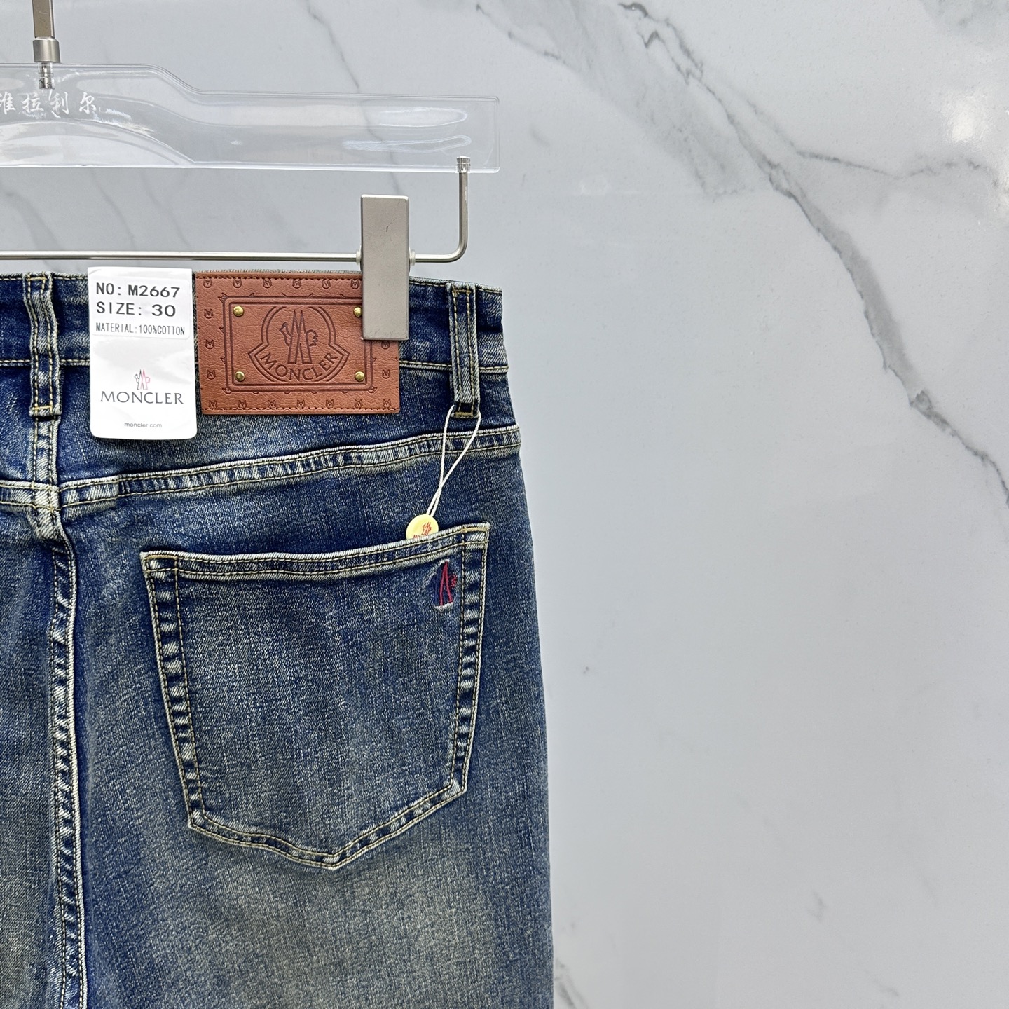 🆕Moncler 🔥高端定制、2025早秋最新款牛仔裤 柜台同步发售 原版定制复刻 客供五金辅料 原单品