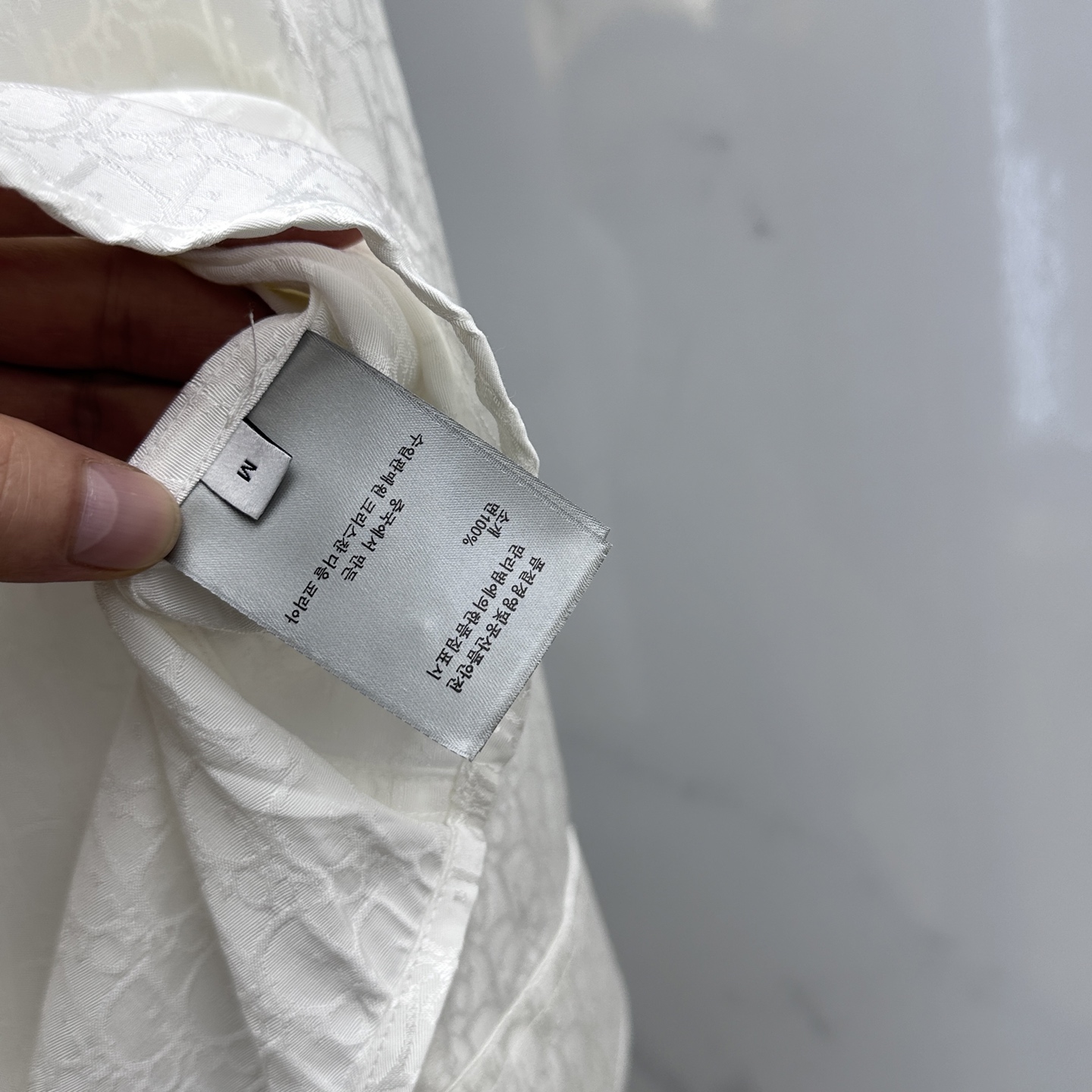 🆕Dior迪奥 25ss早秋新款丝质全棉翻领衬衣，男女同款经典Oblique提花宽松休闲长袖衬衫！该衬衫