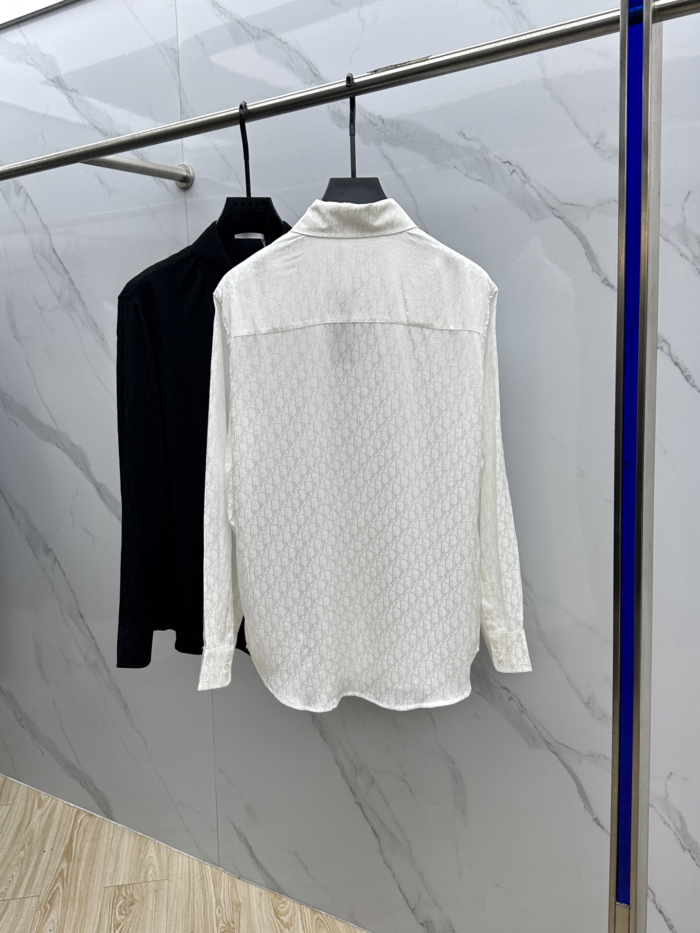 🆕Dior迪奥 25ss早秋新款丝质全棉翻领衬衣，男女同款经典Oblique提花宽松休闲长袖衬衫！该衬衫