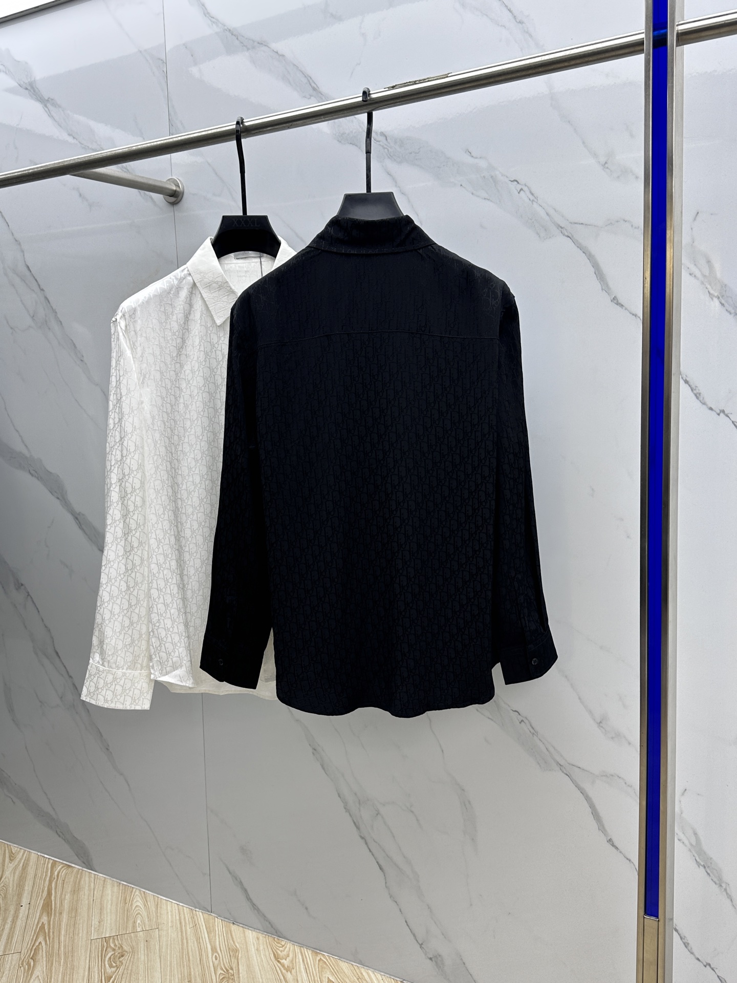 🆕Dior迪奥 25ss早秋新款丝质全棉翻领衬衣，男女同款经典Oblique提花宽松休闲长袖衬衫！该衬衫