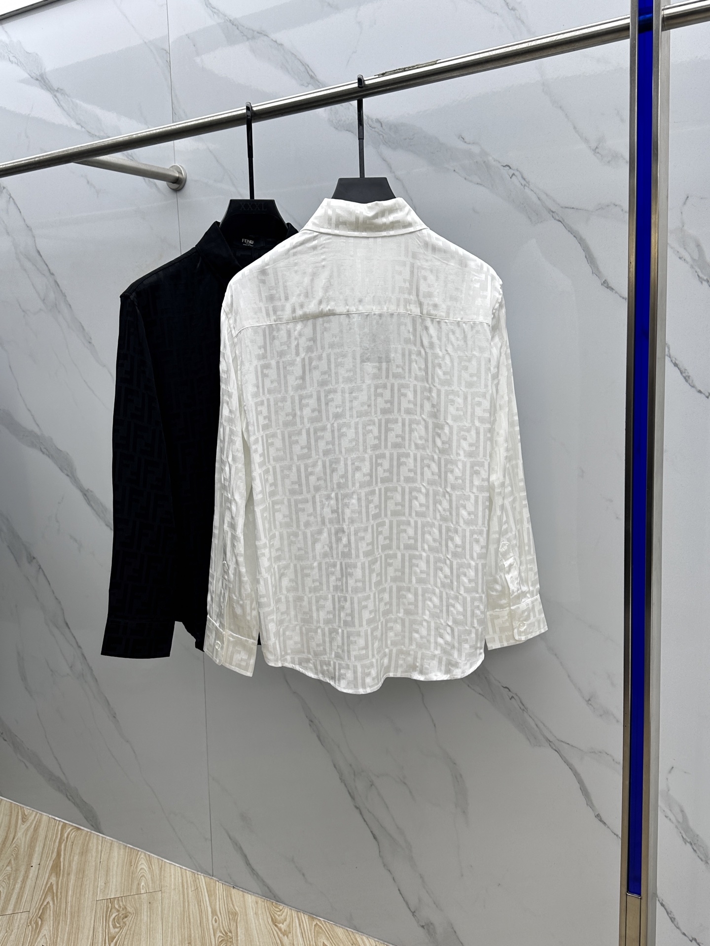 🆕FENDI芬迪 25新款复古翻领提花暗纹衬衣 定制YB进口双F提花面料 整体净色超级高档 舒适垂感有型