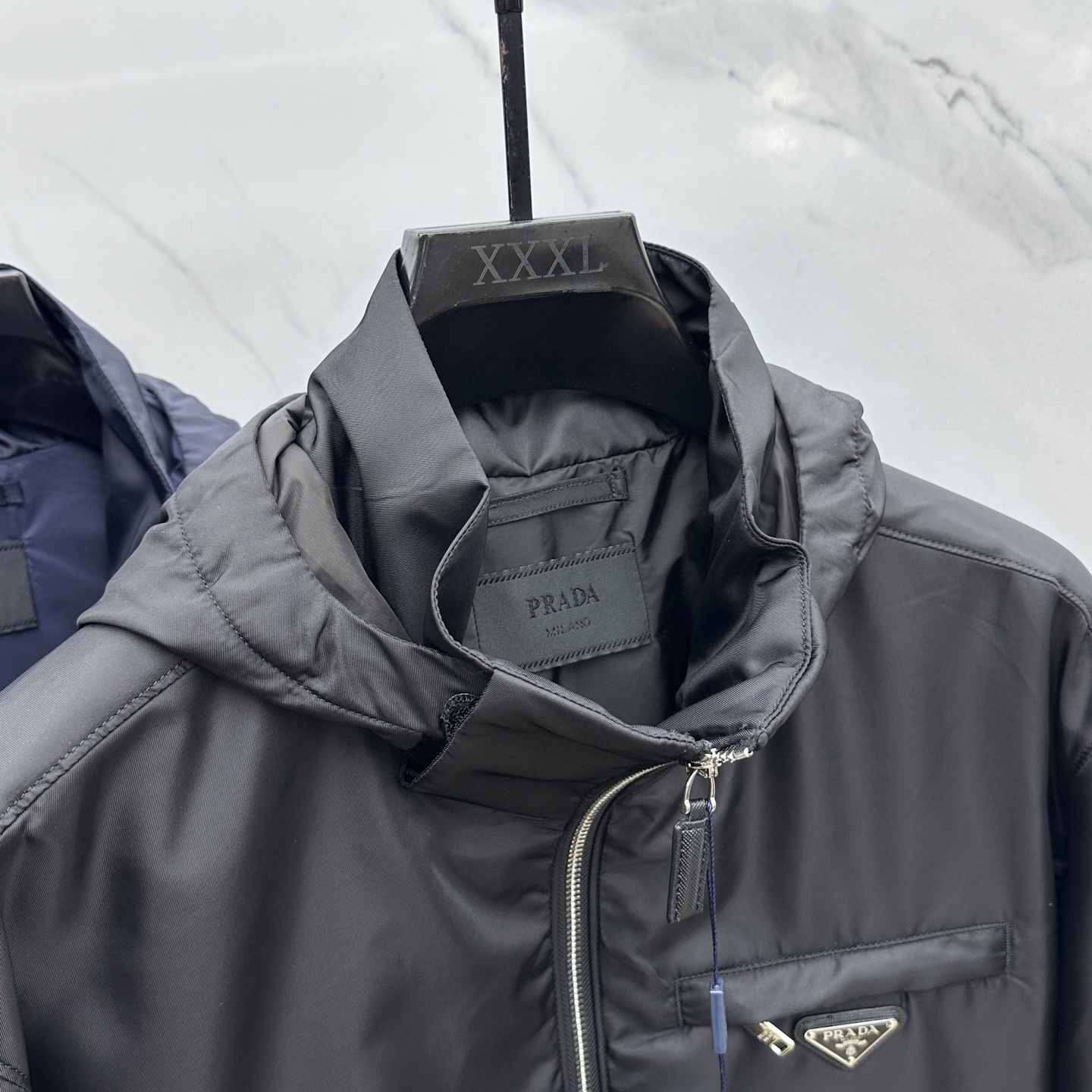 🆕Prada普拉达 2025ss秋冬新款连帽（可拆卸）夹棉外套夹克，原版订制五金配件全进口原版定制 欢迎