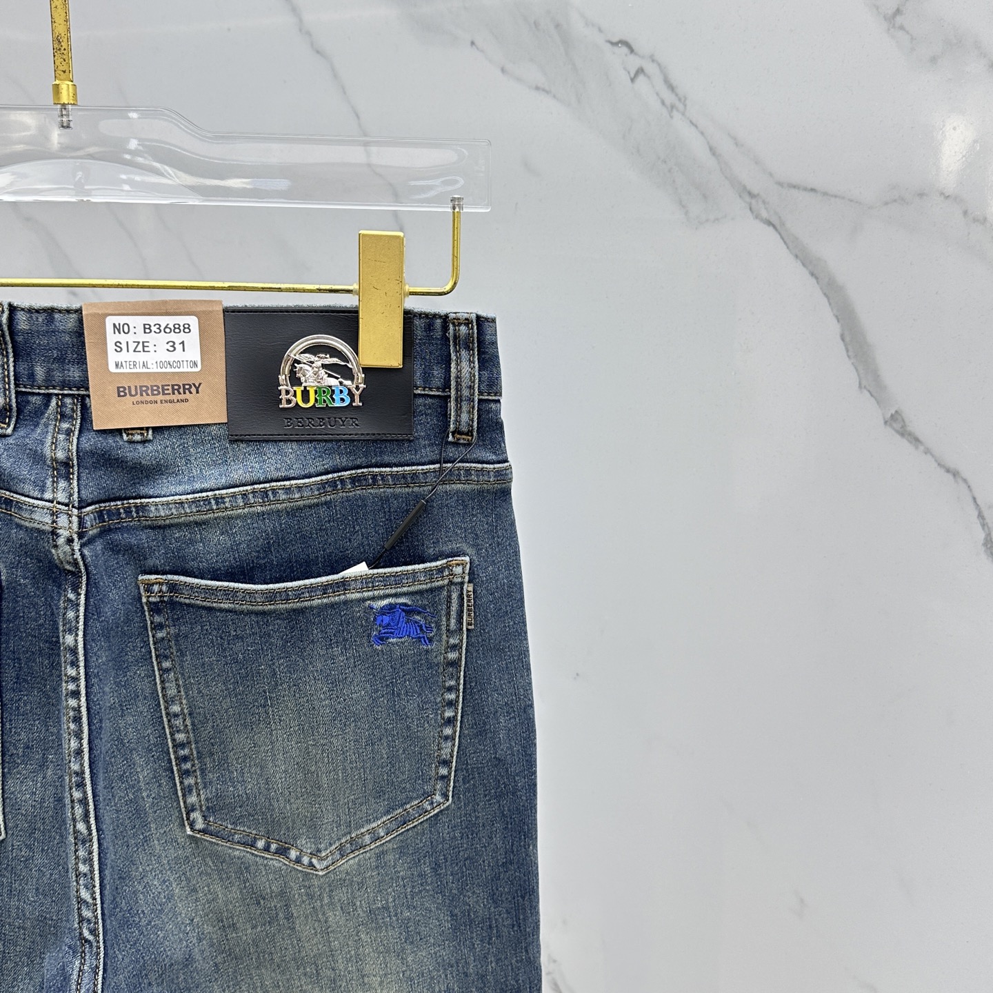 🆕Burberry巴宝莉 🔥高端定制、2025早秋最新款牛仔裤 柜台同步发售 原版定制复刻 客供五金辅料