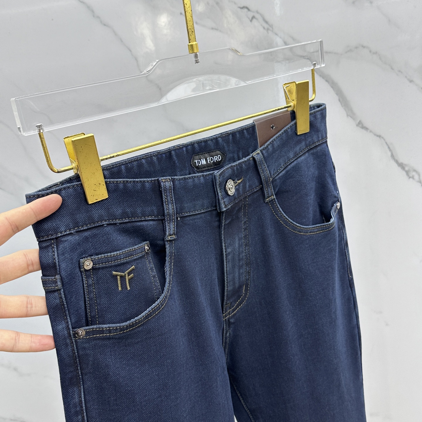 🆕TOM FORD 🔥高端定制、2025早秋最新款牛仔裤 柜台同步发售 原版定制复刻 客供五金辅料 原单