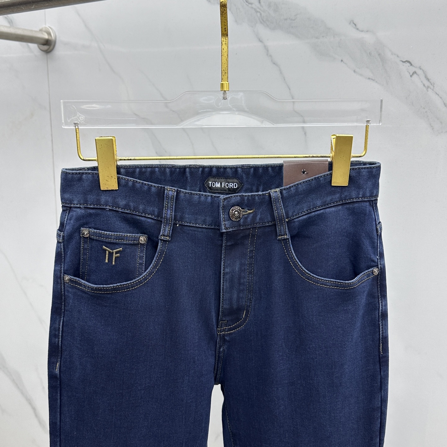 🆕TOM FORD 🔥高端定制、2025早秋最新款牛仔裤 柜台同步发售 原版定制复刻 客供五金辅料 原单