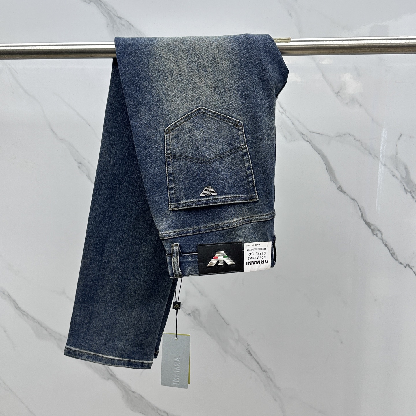 🆕Amani*阿玛尼 🔥高端定制、2025早秋最新款牛仔裤 柜台同步发售 原版定制复刻 客供五金辅料 原