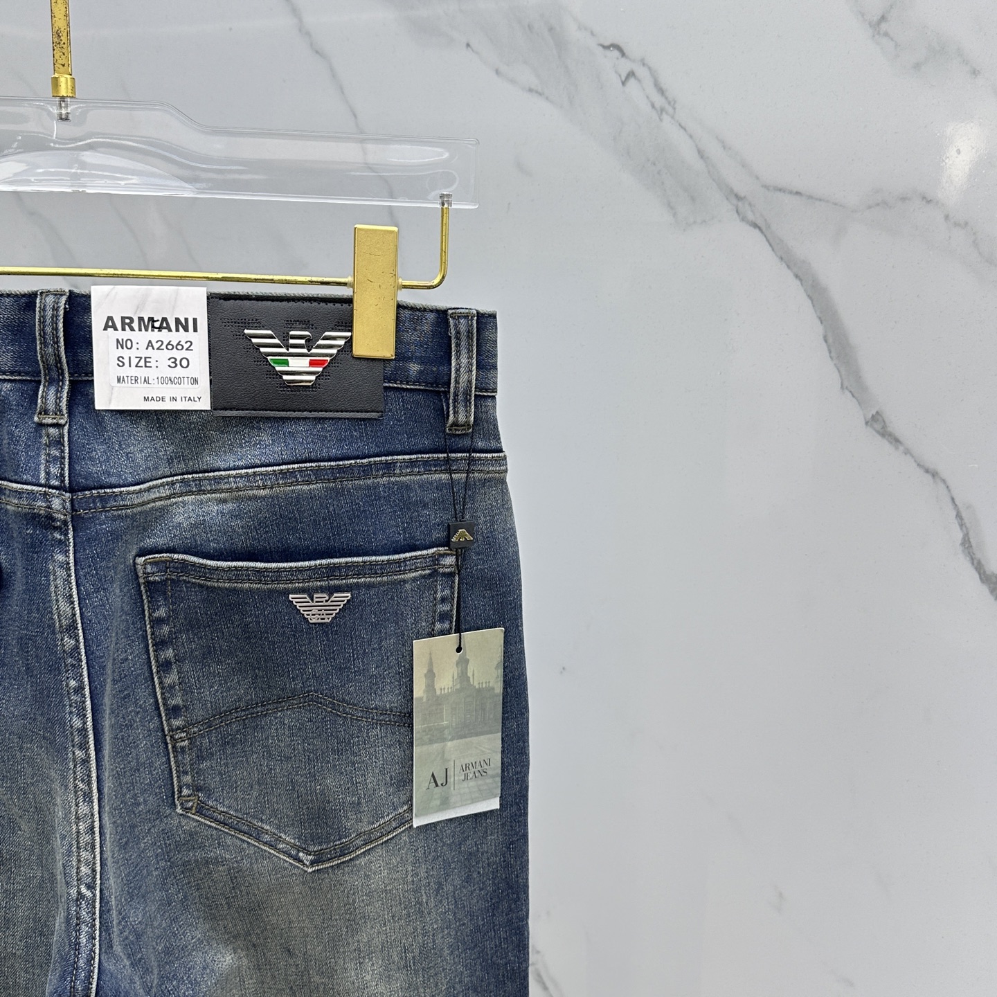 🆕Amani*阿玛尼 🔥高端定制、2025早秋最新款牛仔裤 柜台同步发售 原版定制复刻 客供五金辅料 原