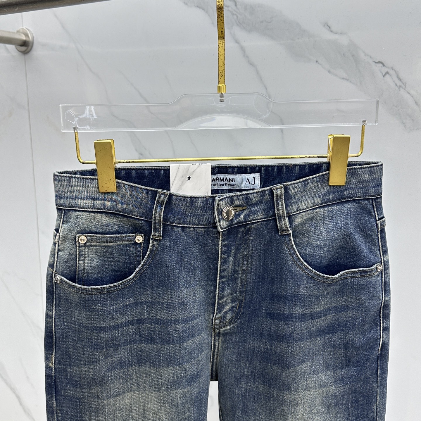 🆕Amani*阿玛尼 🔥高端定制、2025早秋最新款牛仔裤 柜台同步发售 原版定制复刻 客供五金辅料 原